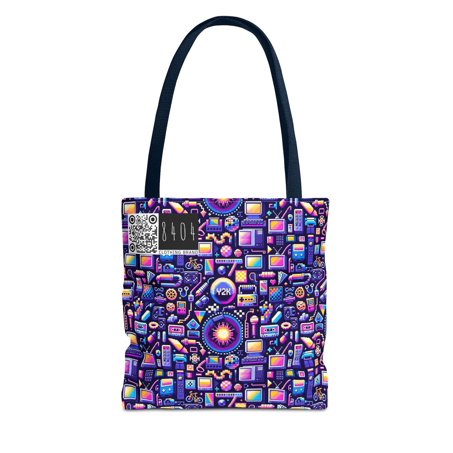 Digital Nostalgia Modern Retro Fusion Tote Bag - 8404 Design-64