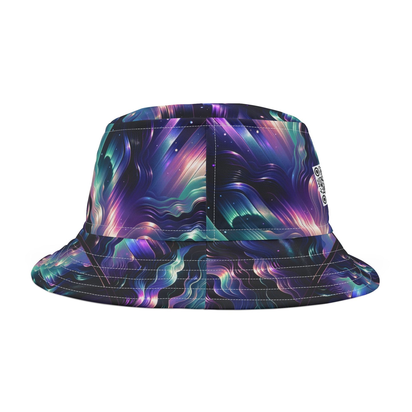 Iridescent Dream Futuristic Tech Bucket Hat - 8404 Design-43