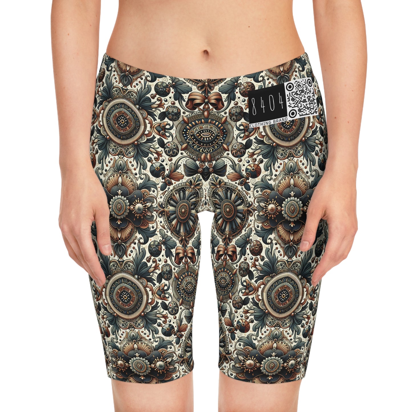 Neo-Dandyism Modern Dandy Streetwear Women's Bike Shorts - 8404 Design-51