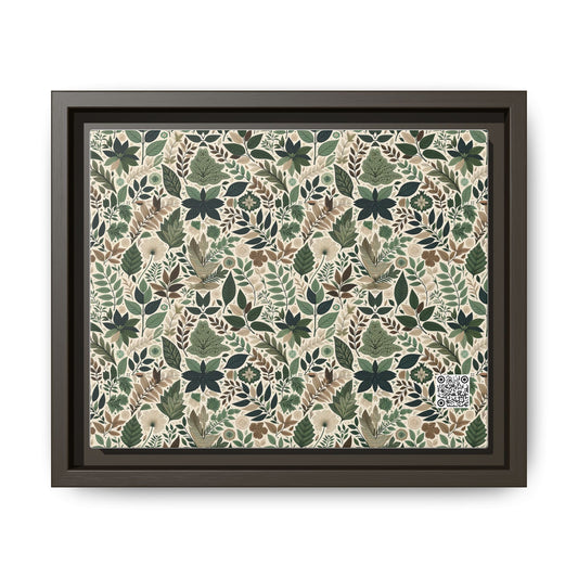 Streetwear Sustainability Environmentally Conscious Streetwear with a Natural Aesthetic Matte Canvas, Framed (multi-color) - 8404 Design-57 B