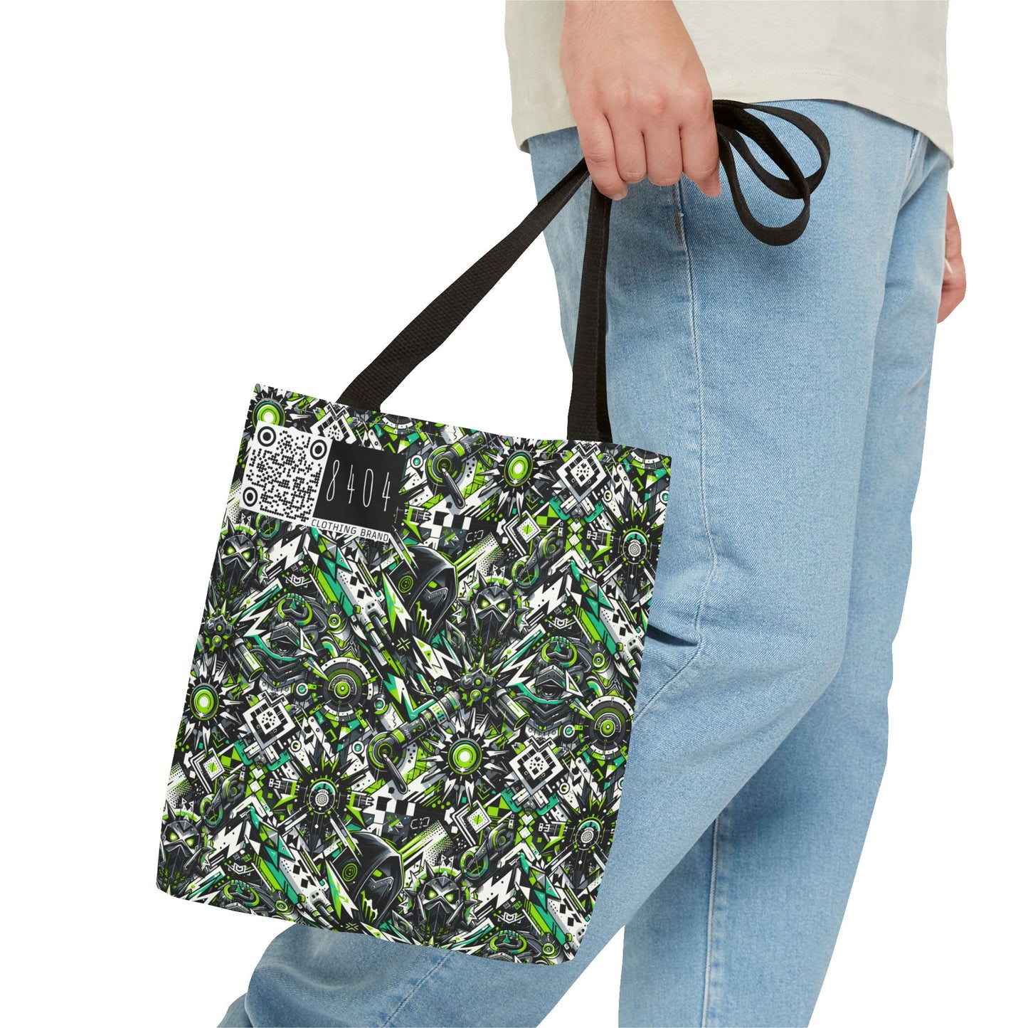 Graffiti Tech Fusion Bold Streetwear Fusion Tote Bag - 8404 Design-50