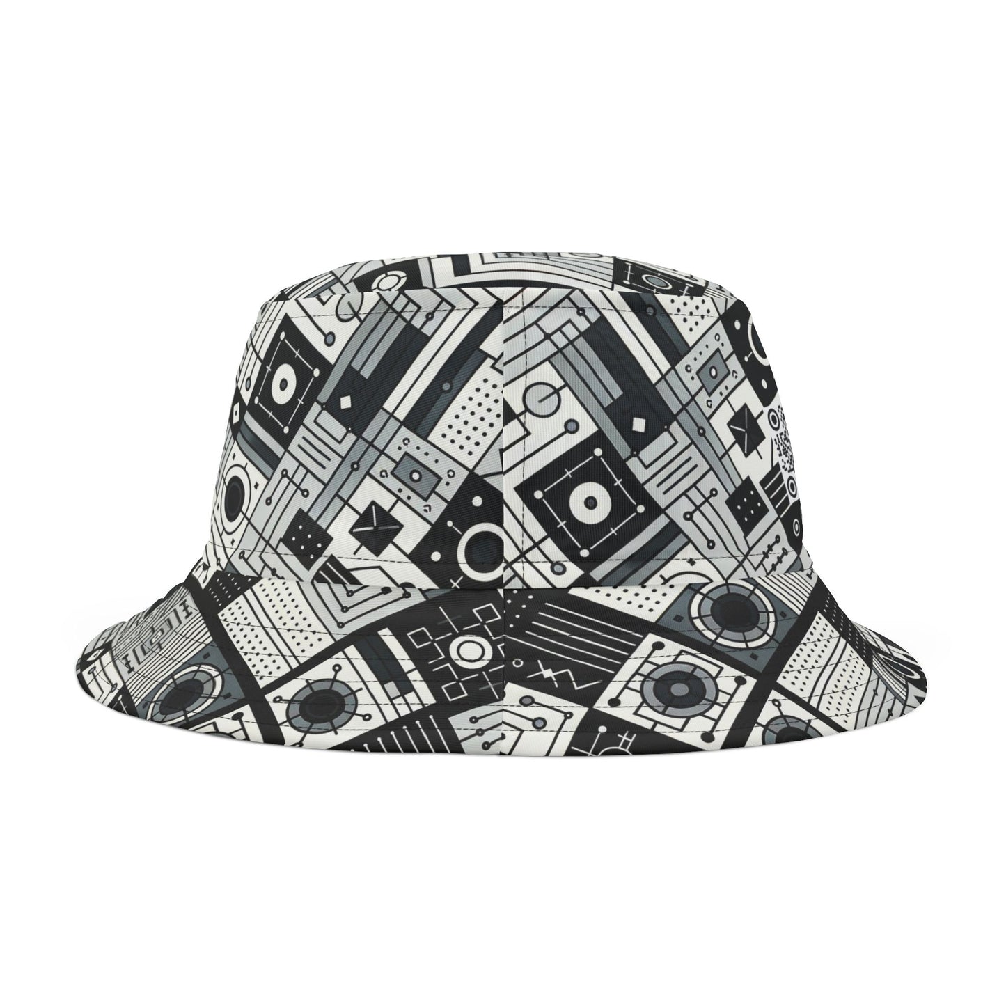 Digital Minimalism Minimalist Tech Bucket Hat - 8404 Design-48