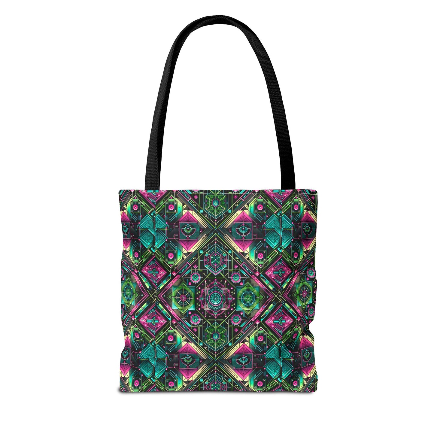 Tech-Infused Graphics Tech-Forward Streetwear Tote Bag - 8404 Design-45