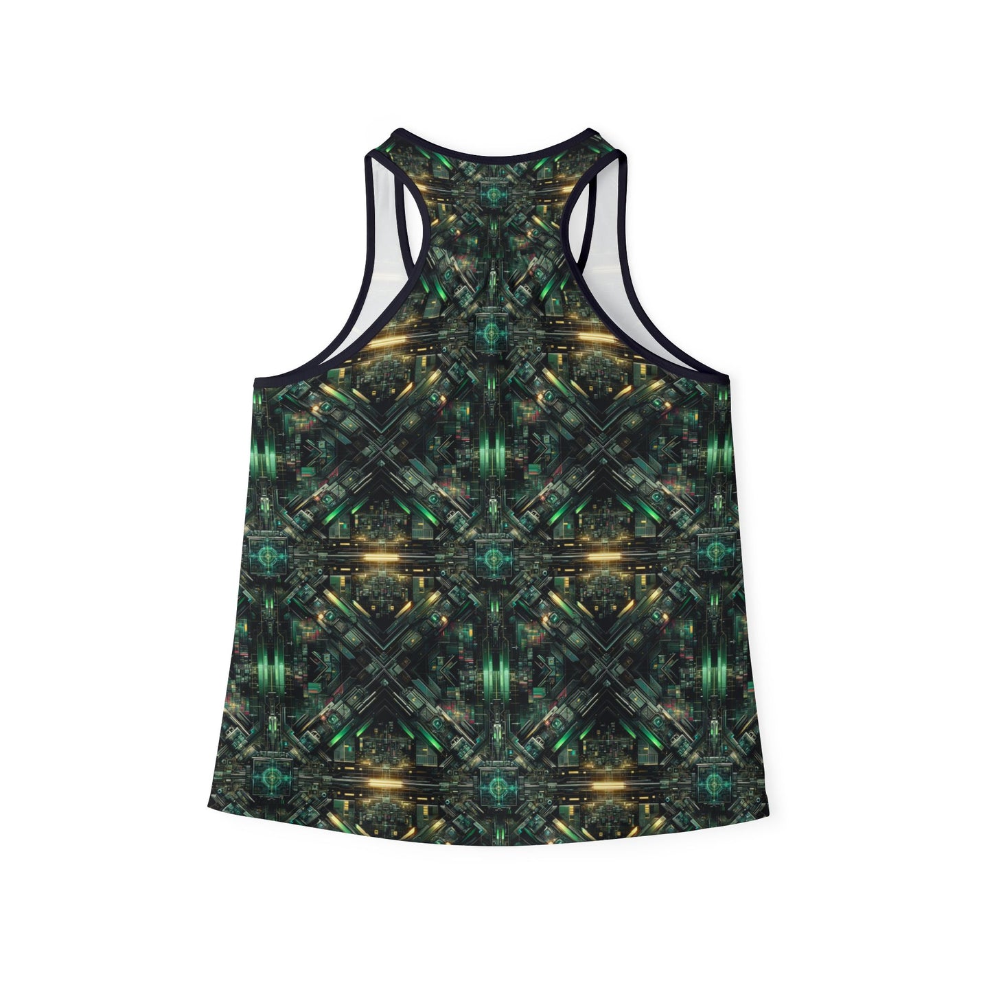 Tech Noir Graphics Tech-Inspired Streetwear Women's Tank Top - 8404 Design-56