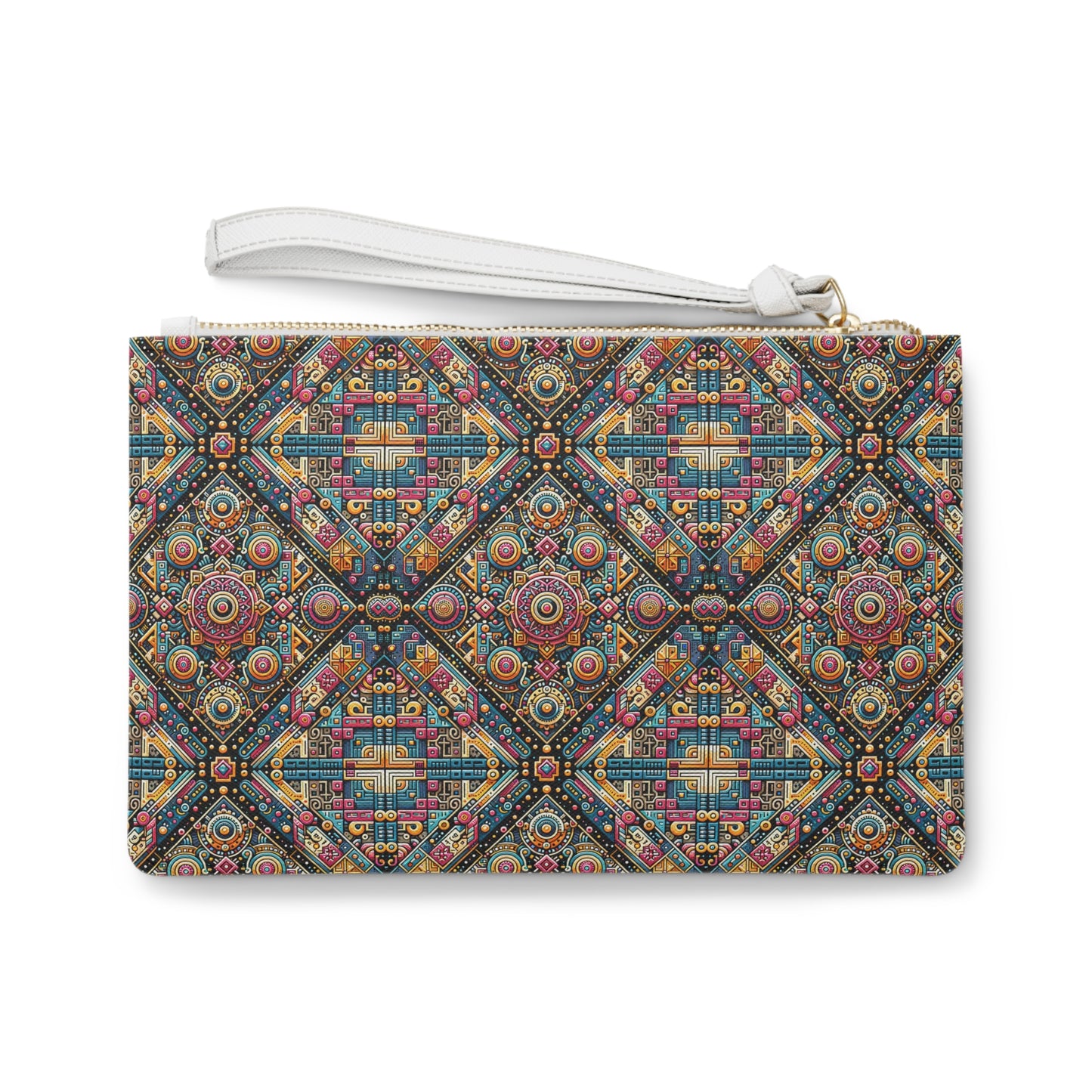 Cultural Fusion Tech Blend of Cultural Heritage With Tech-Inspired Elements Clutch Bag - 8404 Design-58