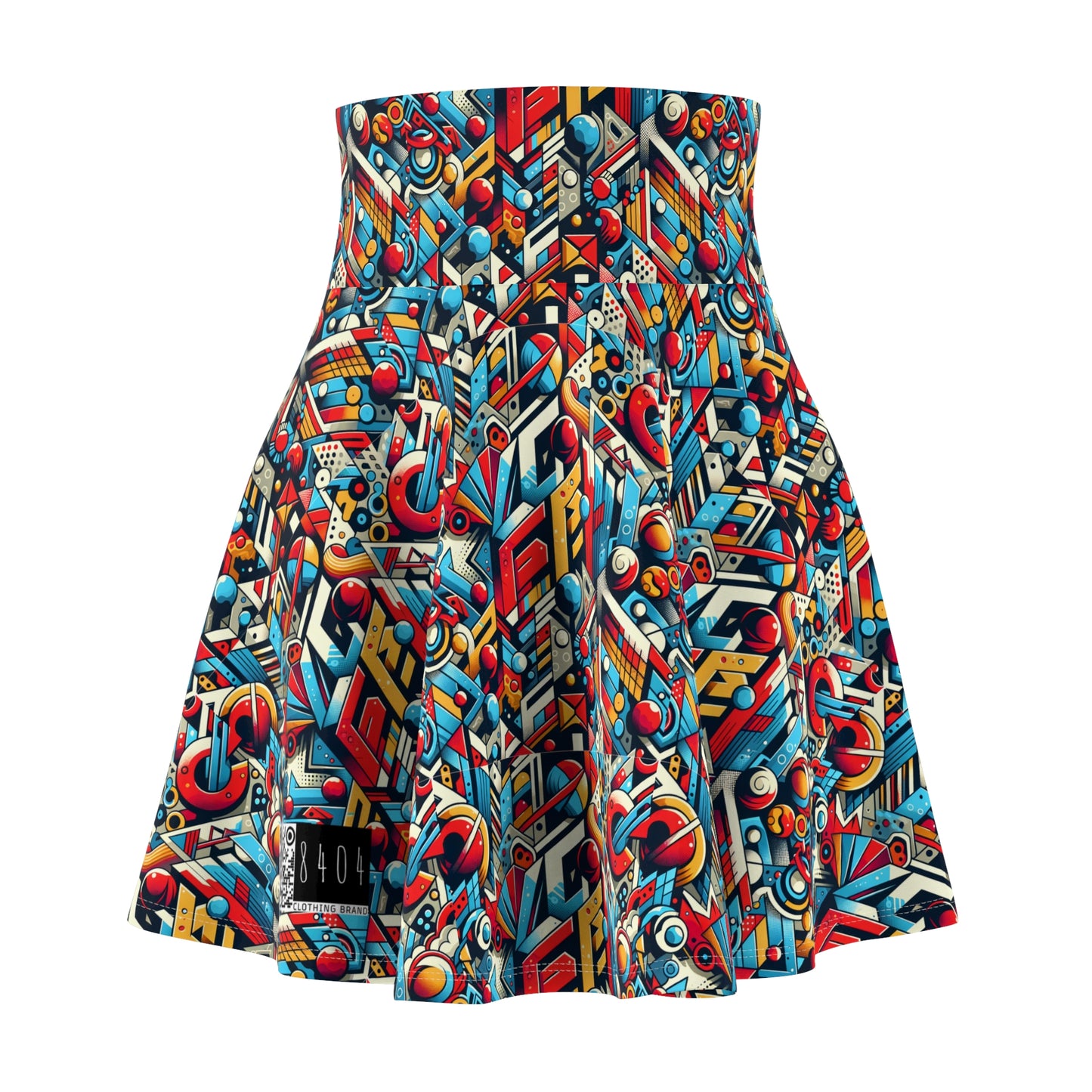 Neo-Traditional Street Art Modern Street Art Fusion Women's Skater Skirt - 8404 Design-67