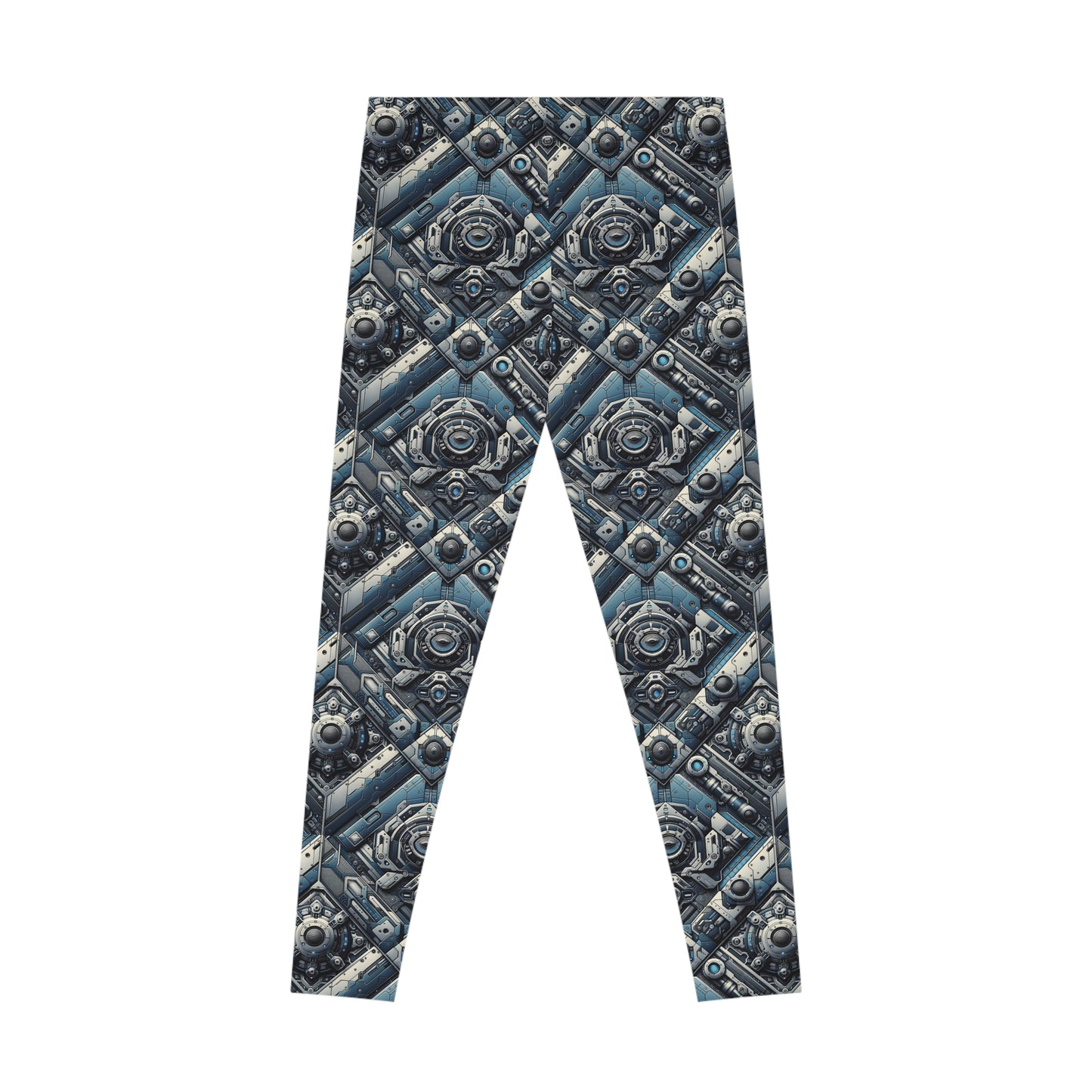 Tech Utility Fusion Tech-Forward Utility With a Futuristic Edge Stretch Leggings - 8404 Design-43