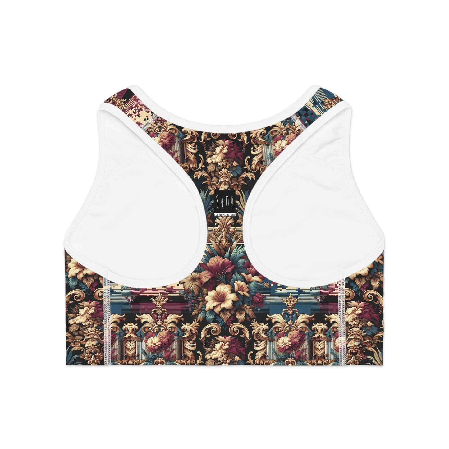 Digital Renaissance Modern Baroque Fusion Sports Bra - 8404 Design-58