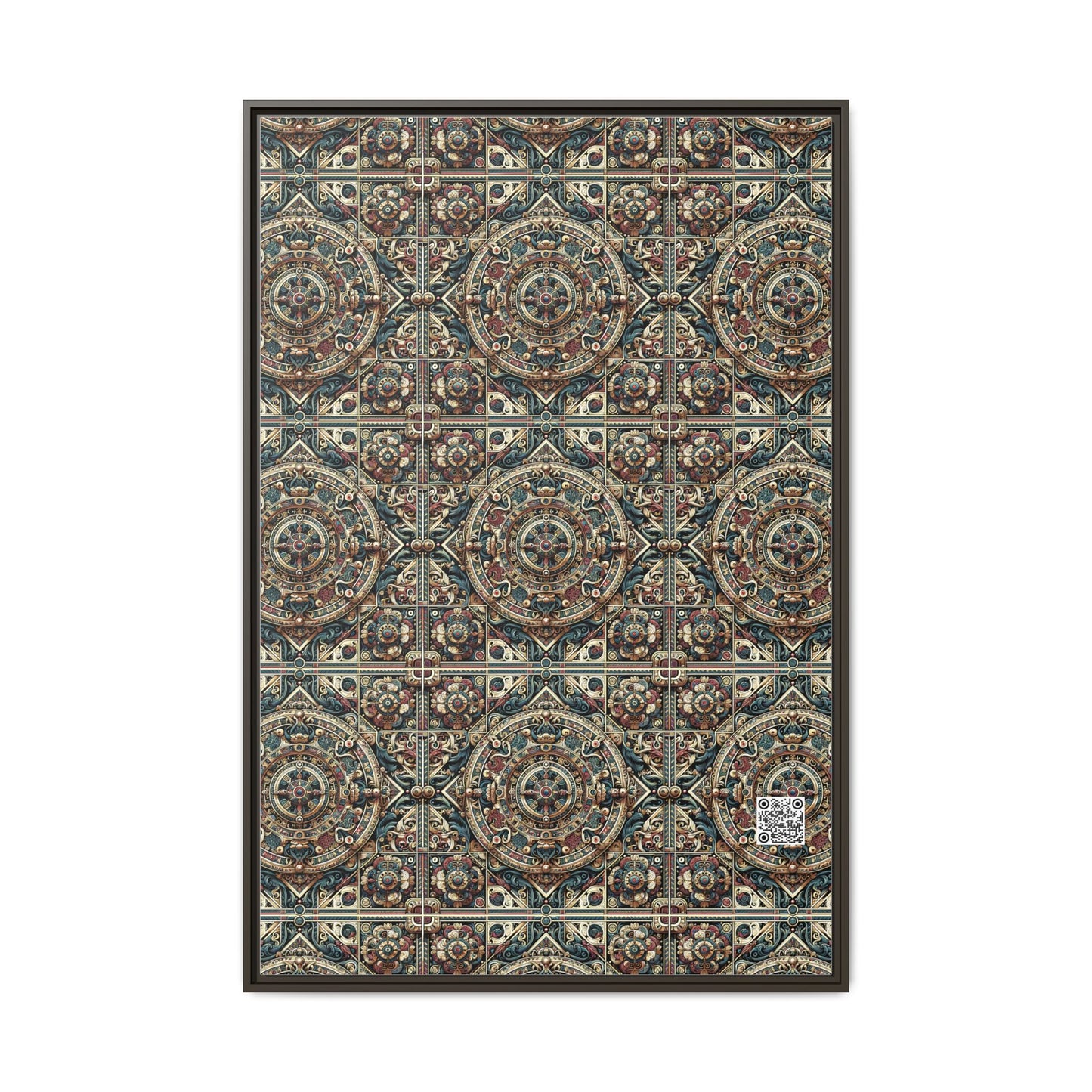 Urban Renaissance Historical Fusion With Street Edge Matte Canvas, Framed (multi-Color) - 8404 Design-57 A