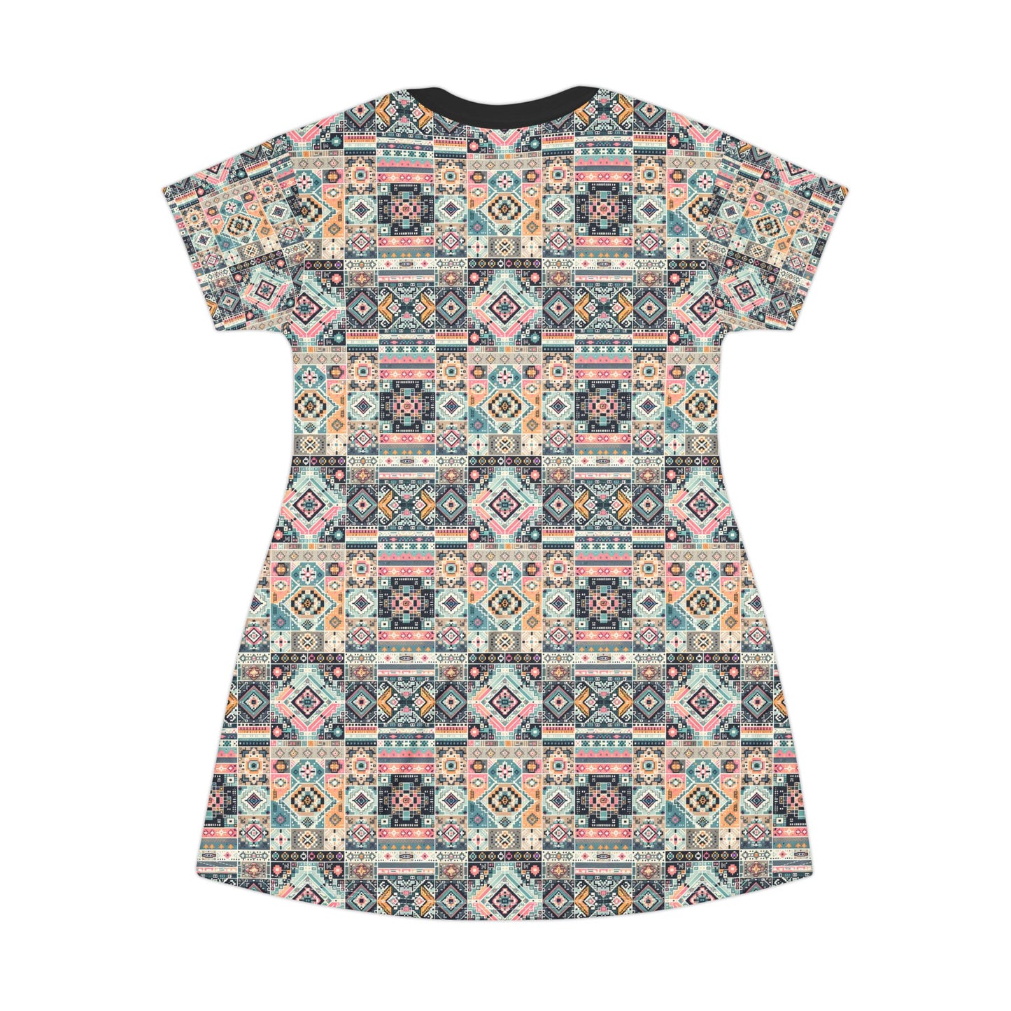 Digital Artisanal Fusion Digital Artisanal T-Shirt Dress - 8404 Design-55