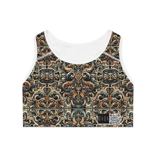 Urban Renaissance Historical Fusion With Street Edge Sports Bra - 8404 Design-59