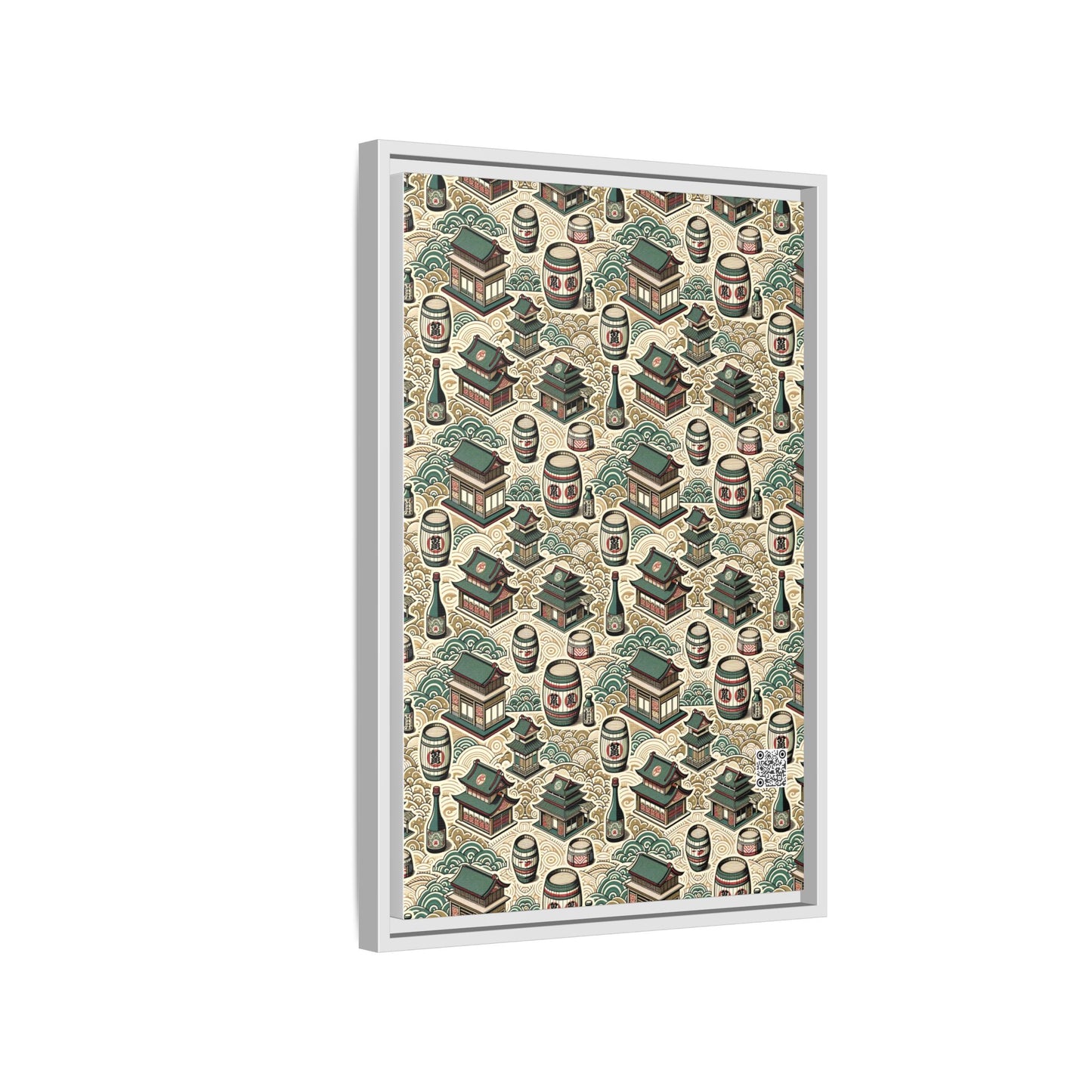 Cultural Artisanal Fusion Contemporary Cultural Elegance Matte Canvas, Framed (multi-Color) - 8404 Design-68 B