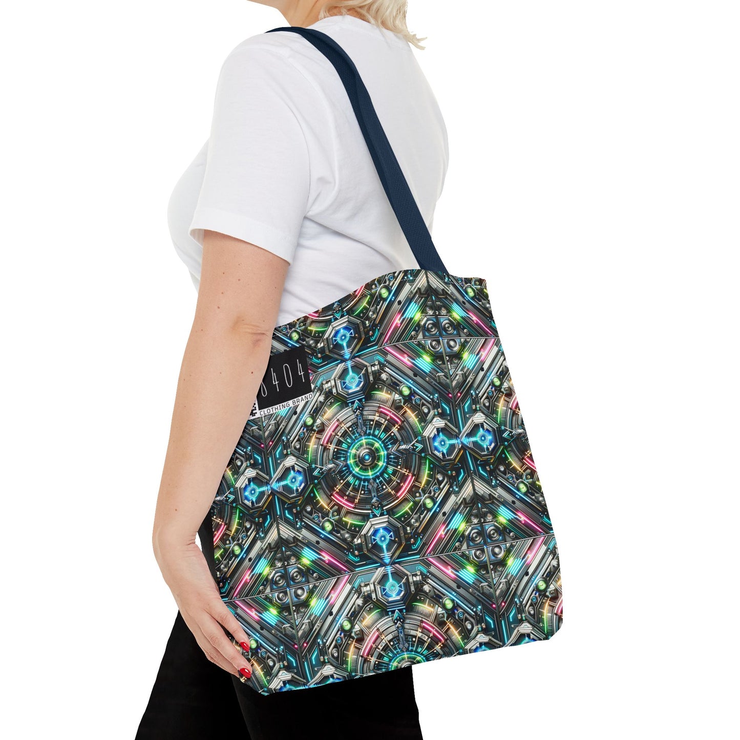 Tech-Infused Futurism Futuristic Tech Tote Bag - 8404 Design-53