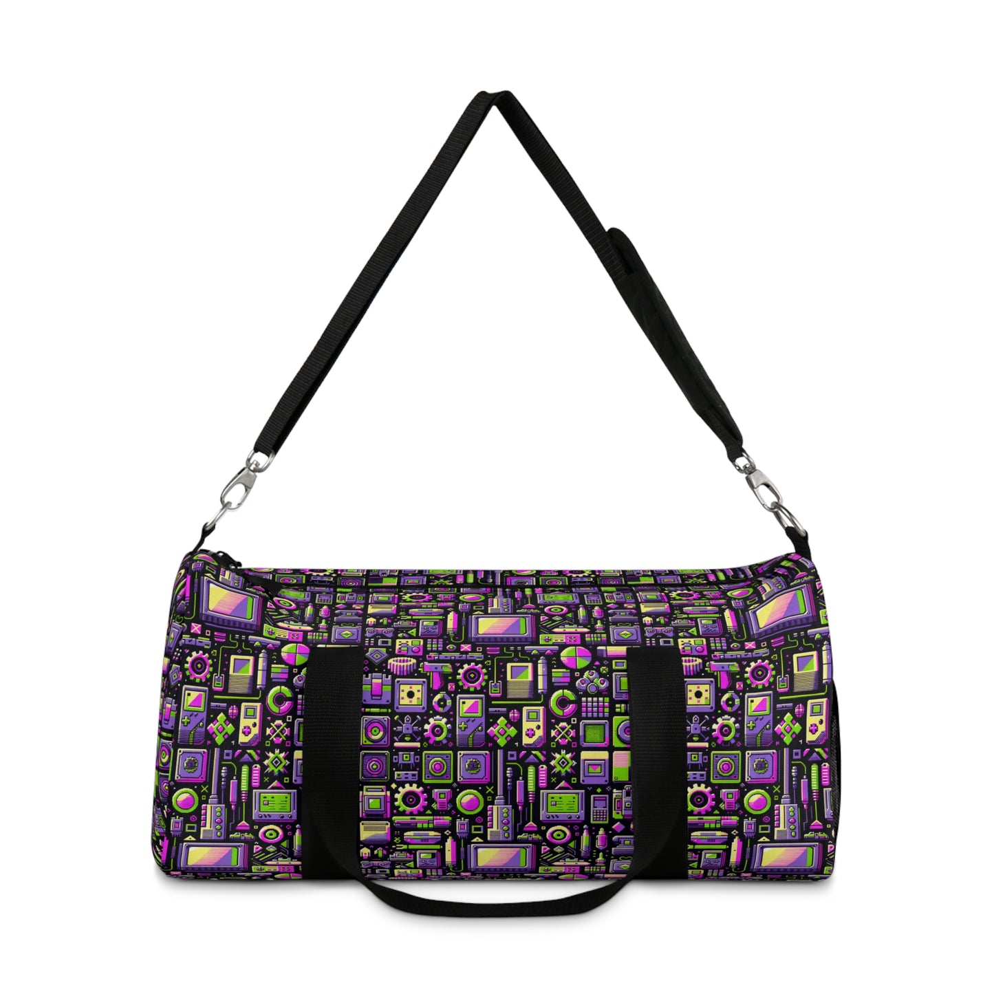 Digital Nostalgia Remix Modern Vintage Fusion Duffel Bag - 8404 Design-67