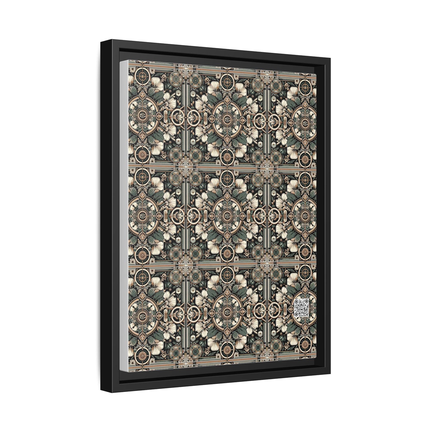 Cyber Garden Party Tech Garden Extravaganza Matte Canvas, Framed (multi-Color) - 8404 Design-66 A