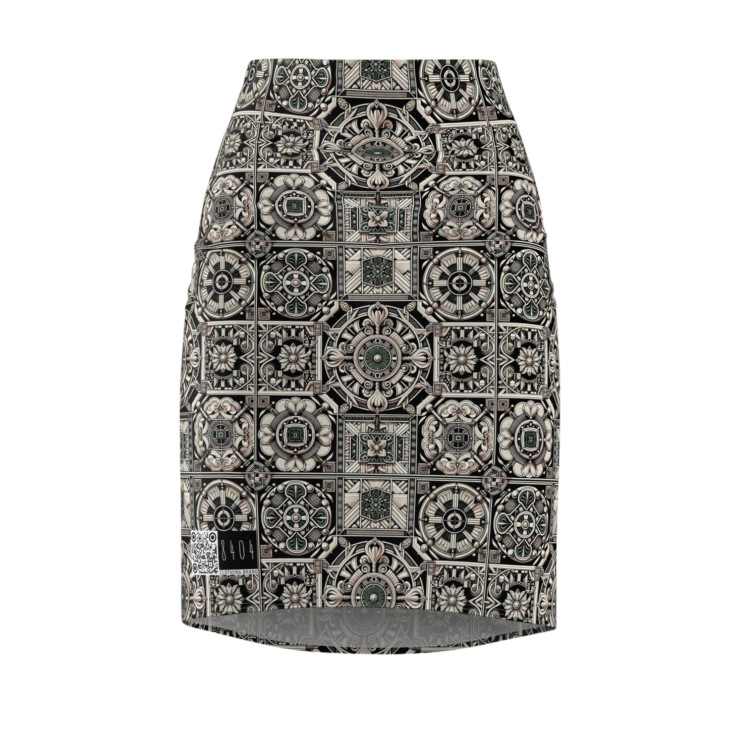 Cyber Garden Party Tech Garden Extravaganza Women's Pencil Skirt - 8404 Design-45