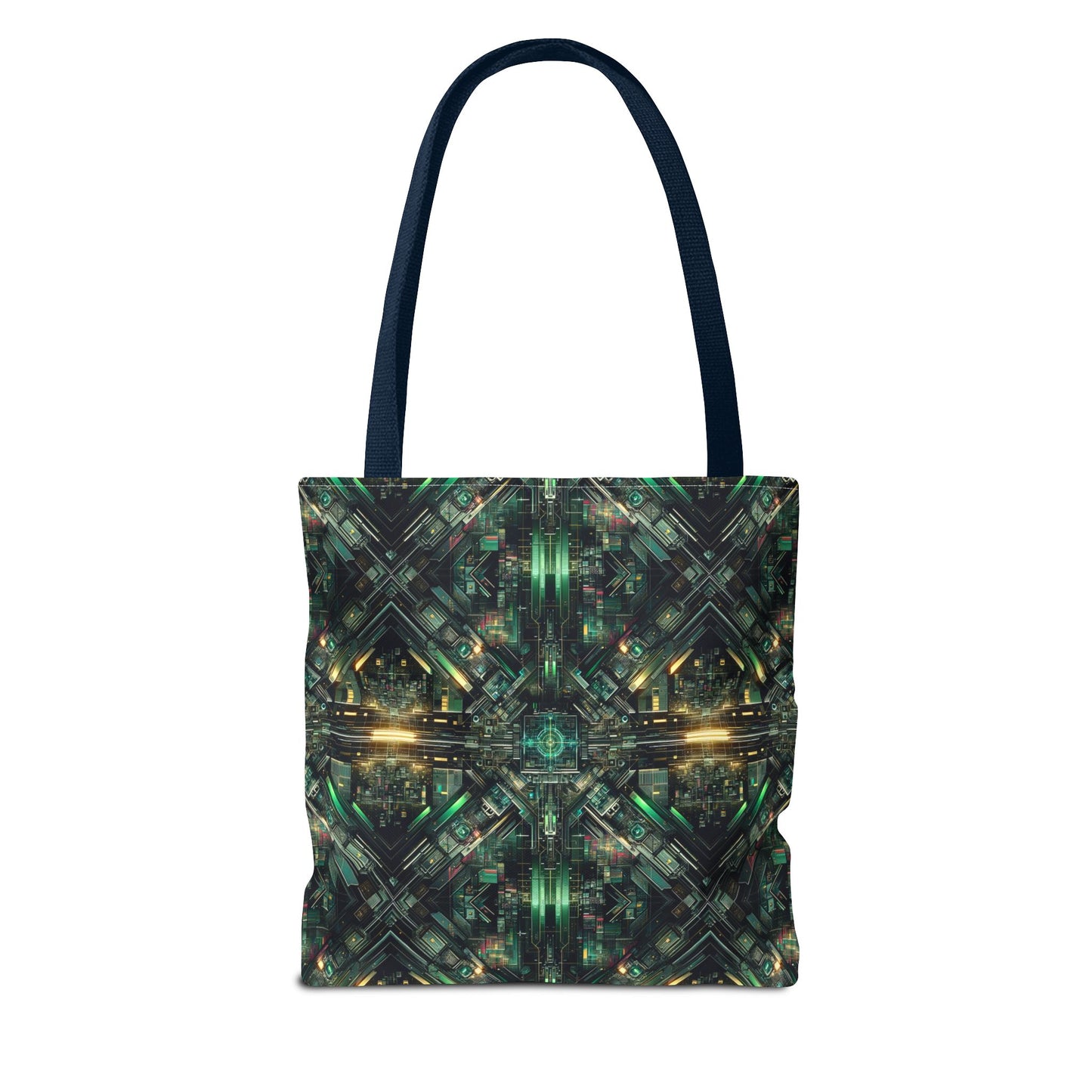 Tech Noir Graphics Tech-Inspired Streetwear Tote Bag - 8404 Design-56