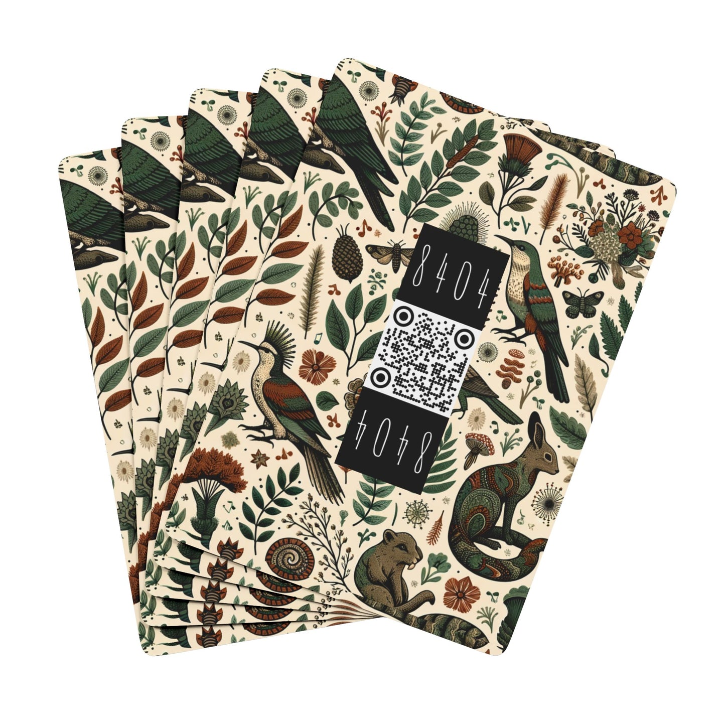 Urban Jungle Nature Meets Streetwear Poker Playing Cards - 8404 Design-64 B