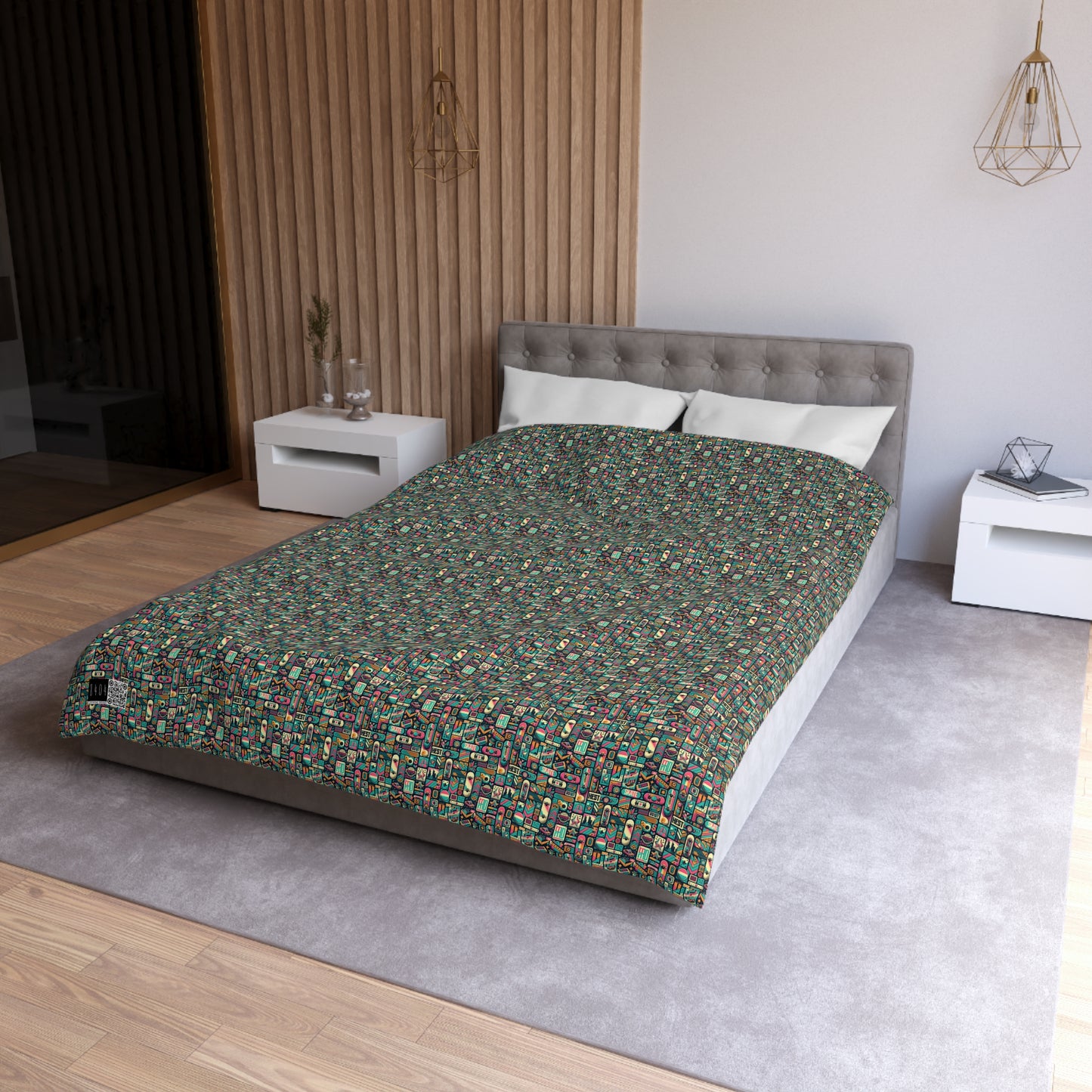 Skate Culture Revival Urban Retro Cool Microfiber Duvet Cover - 8404 Design-61