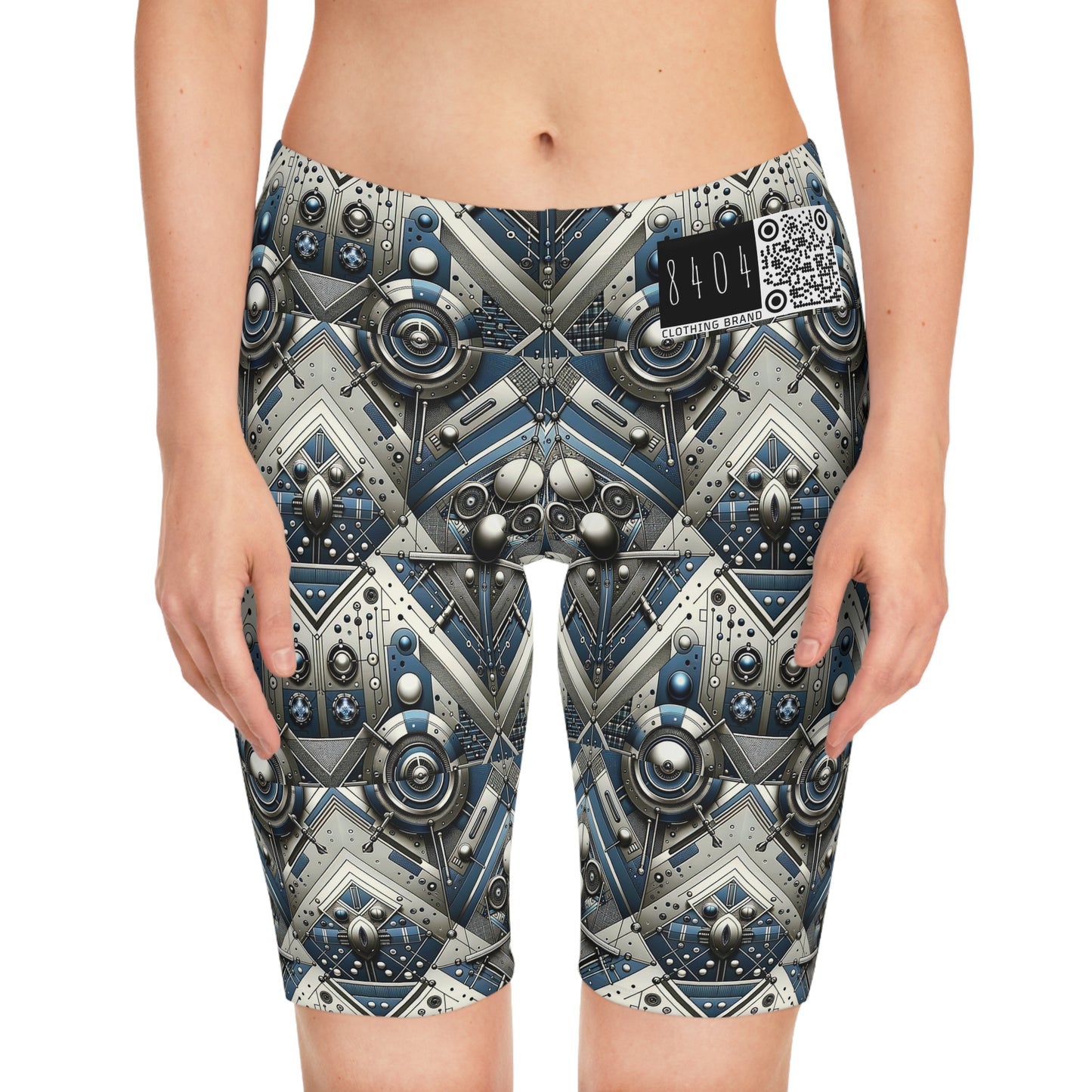 Tech Utility Fusion Tech-Forward Utility With a Futuristic Edge Women's Bike Shorts - 8404 Design-63