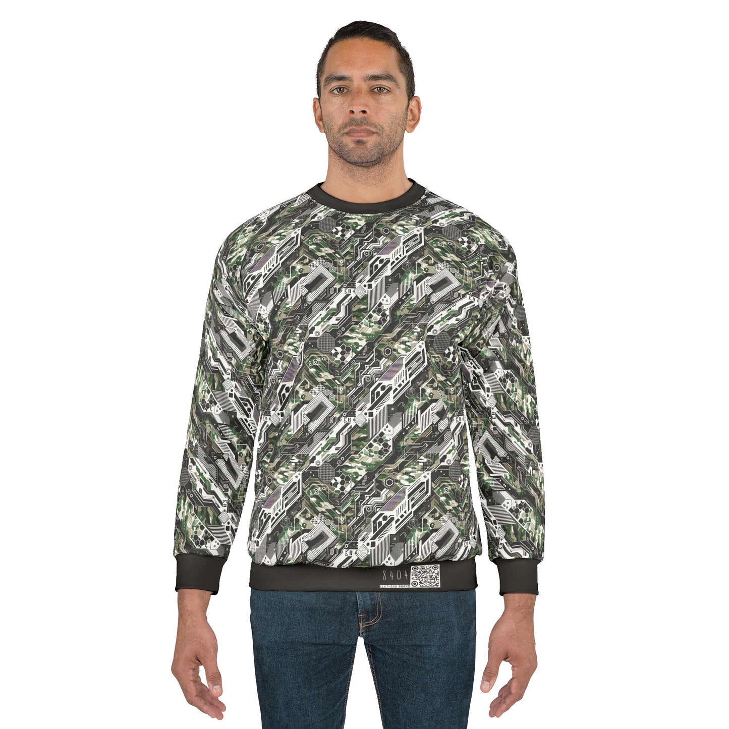 Tech Camo Fusion Tech-Forward Streetwear With a Futuristic Edge Sweatshirt - 8404 Design-46