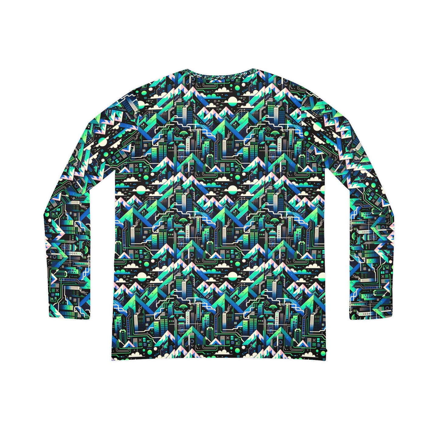 Digital Adventure Graphics Digital Explorer Women's Long Sleeve V-Neck Shirt - 8404 Design-55