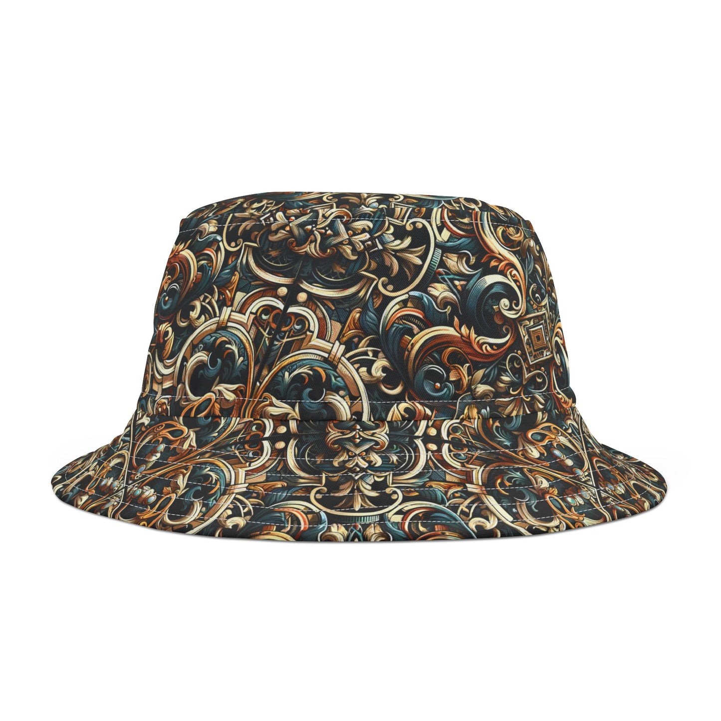 Urban Renaissance Historical Fusion With Street Edge Bucket Hat - 8404 Design-59