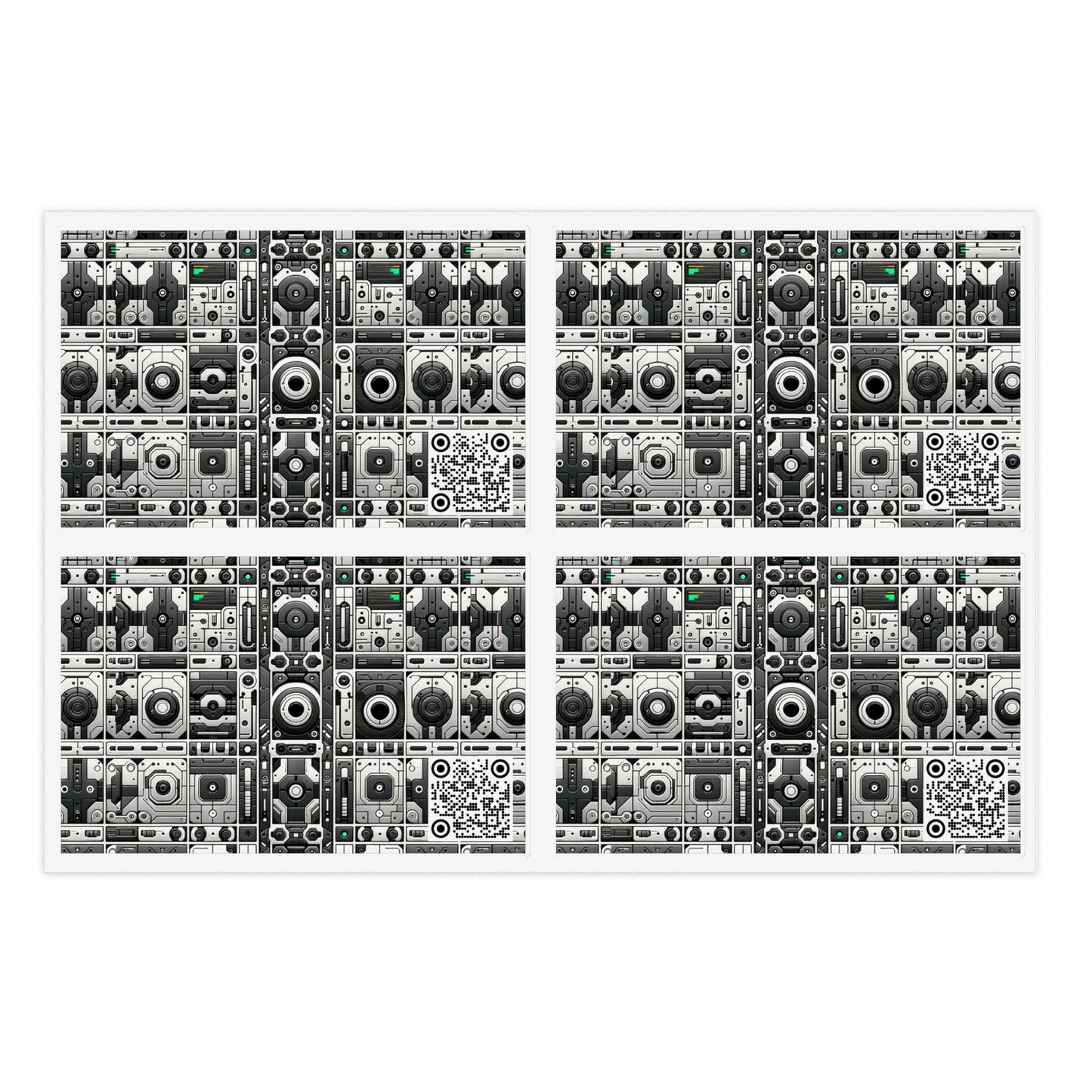 Tech Utility Aesthetics Tech-Forward Minimalism Sticker Sheets - 8404 Design-60