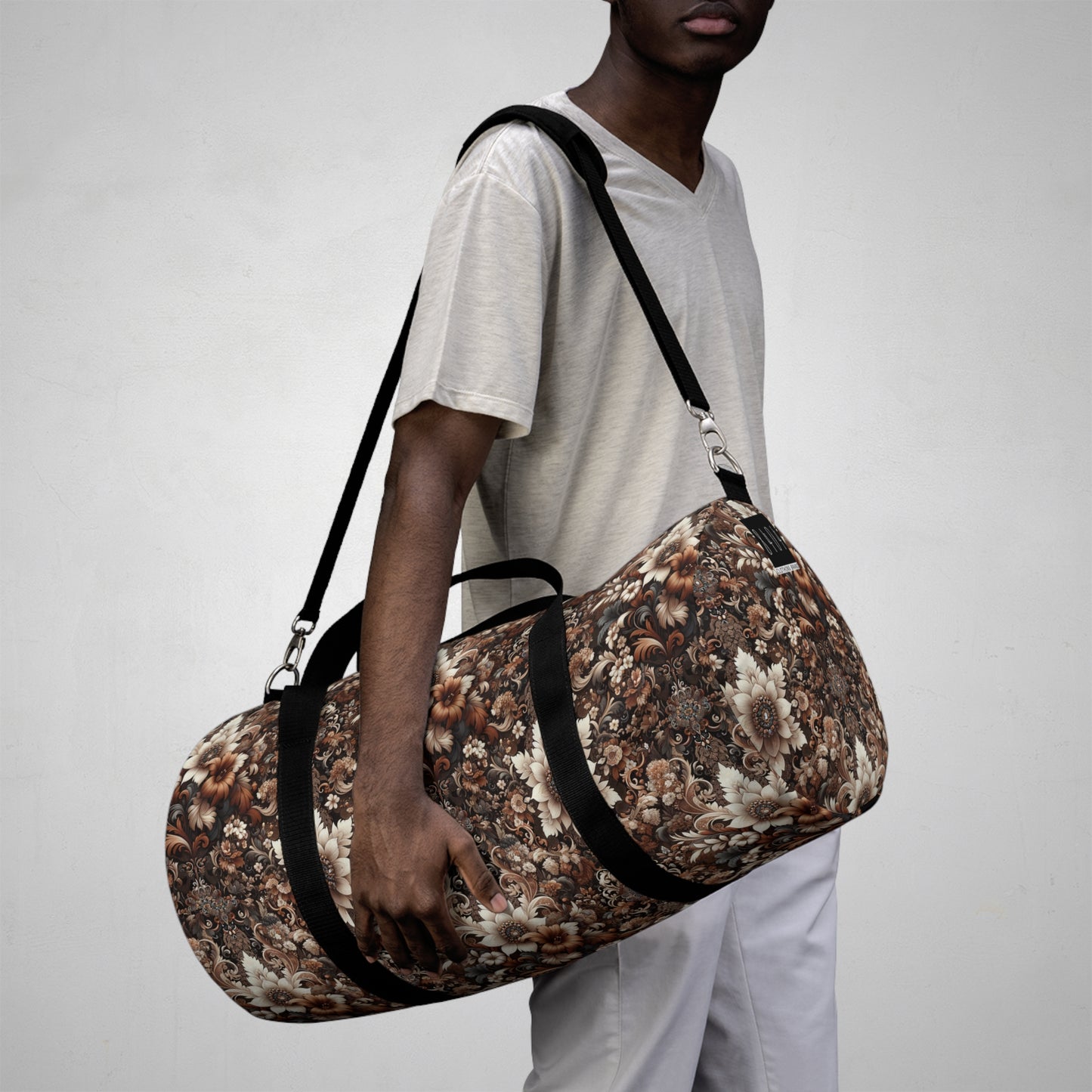 Floral Duffel Bag - 8404 Design-01