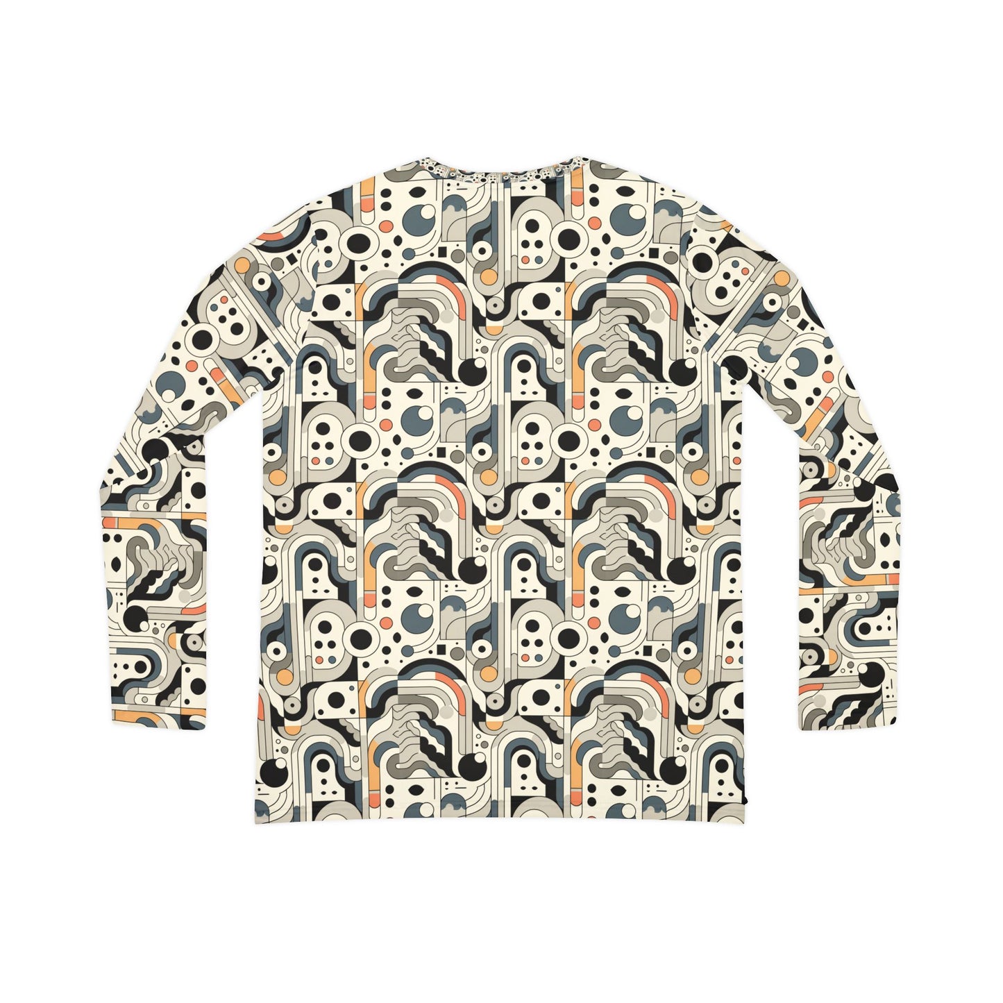 Modern Minimalism Minimalist Tech Women's Long Sleeve V-Neck Shirt - 8404 Design-60