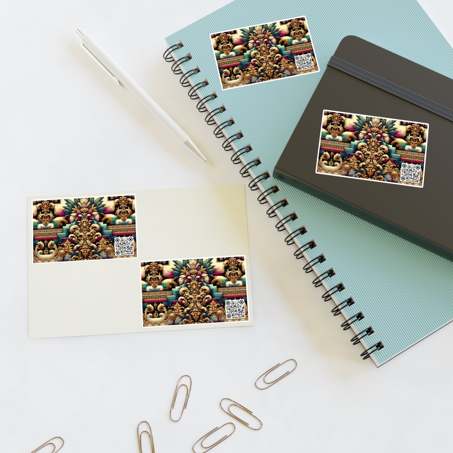 Digital Renaissance Modern Baroque Fusion Sticker Sheets - 8404 Design-60