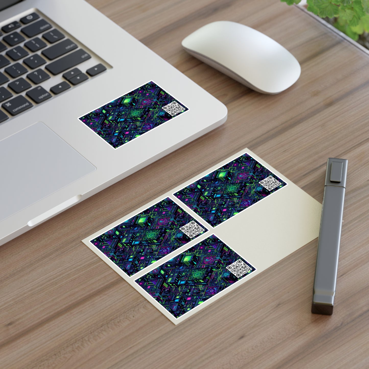Tech Noir Graphics Futuristic Tech Aesthetics Sticker Sheets - 8404 Design-52