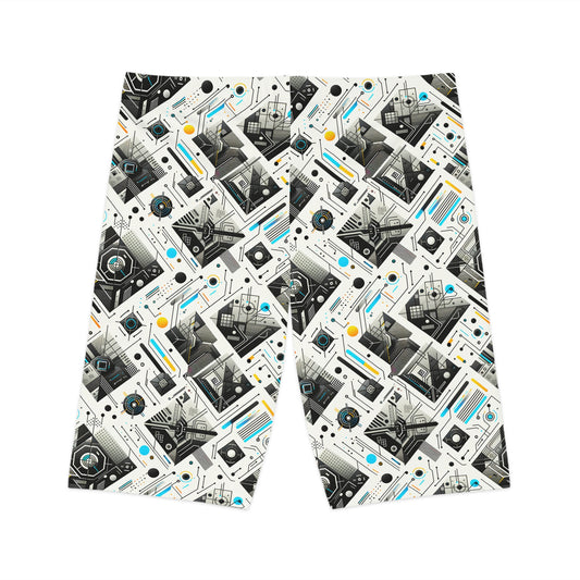 Tech Minimalism Minimalist Tech Women's Bike Shorts - 8404 Design-47