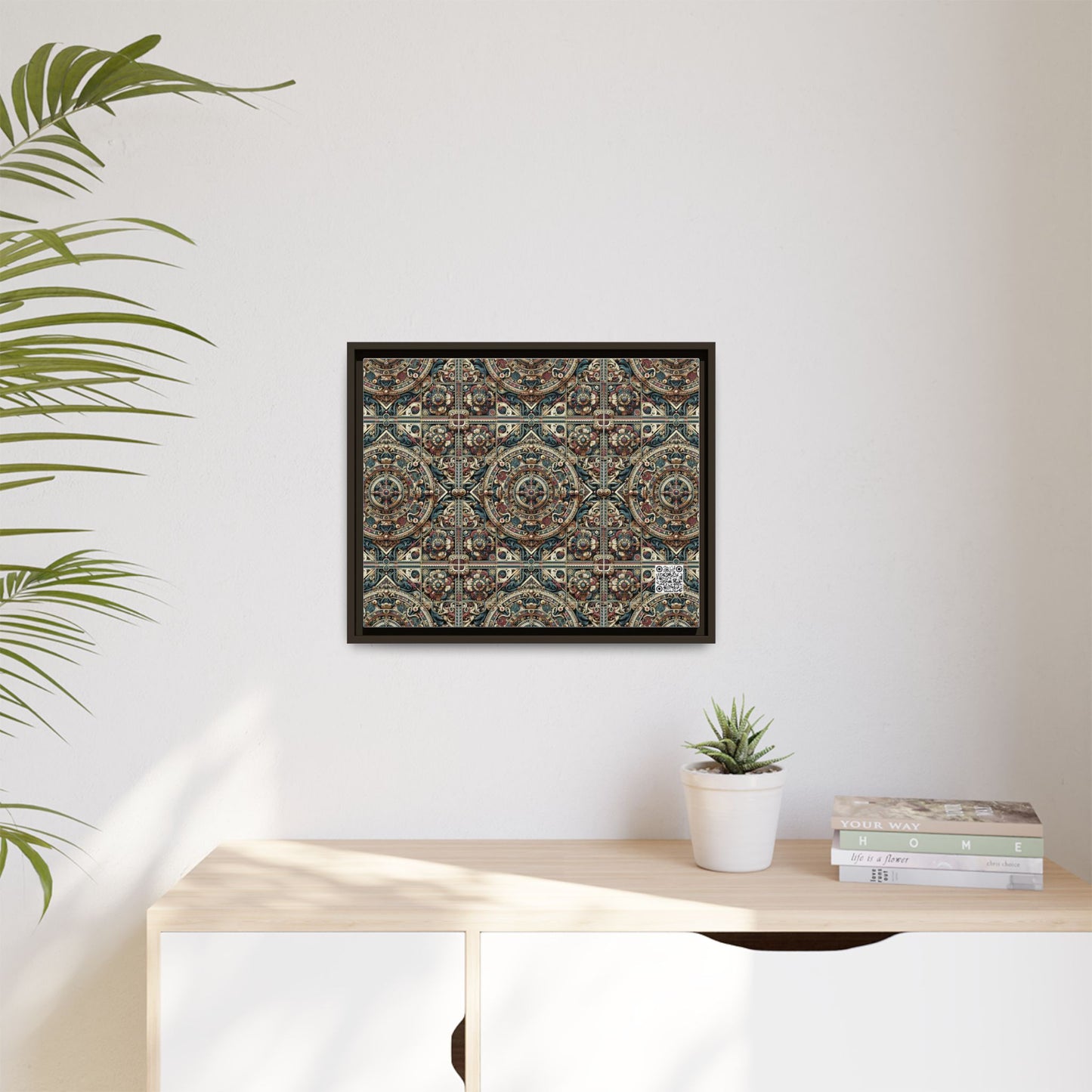 Urban Renaissance Historical Fusion With Street Edge Matte Canvas, Framed (multi-Color) - 8404 Design-57 A