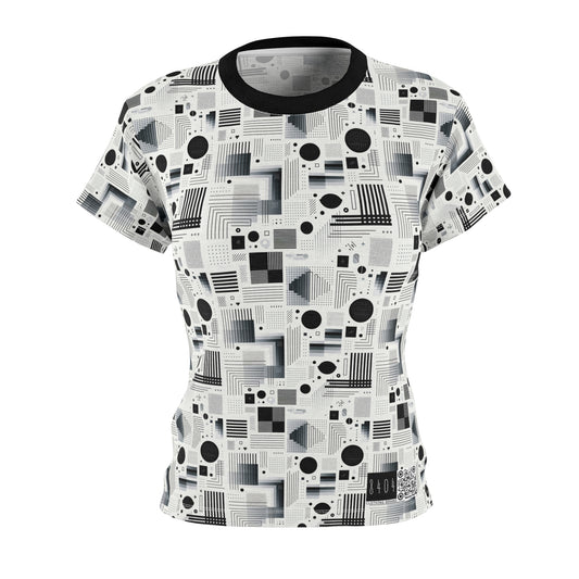 Digital Minimalism Minimalist Tech Women's Cut & Sew Tee - 8404 Design-60