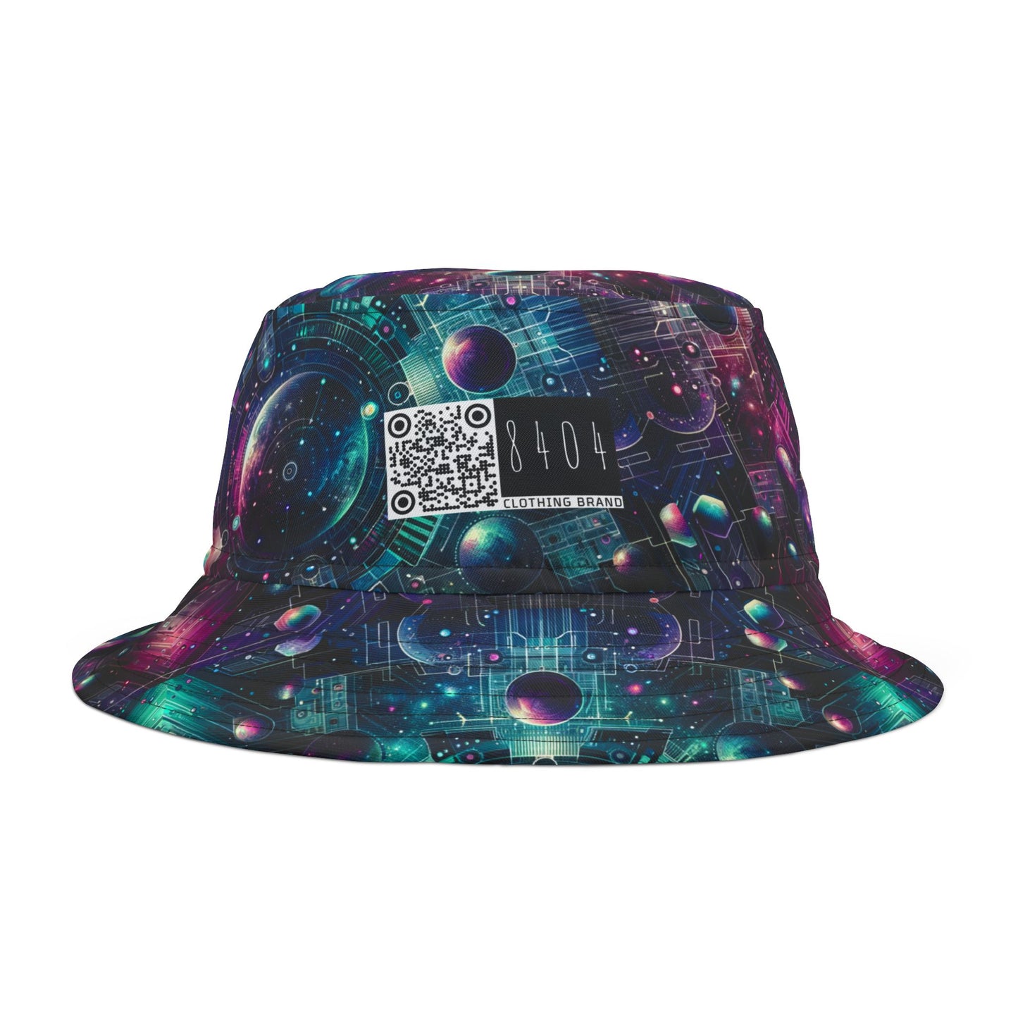 Galactic Hues Tech-Forward Cosmic Fusion Bucket Hat - 8404 Design-59