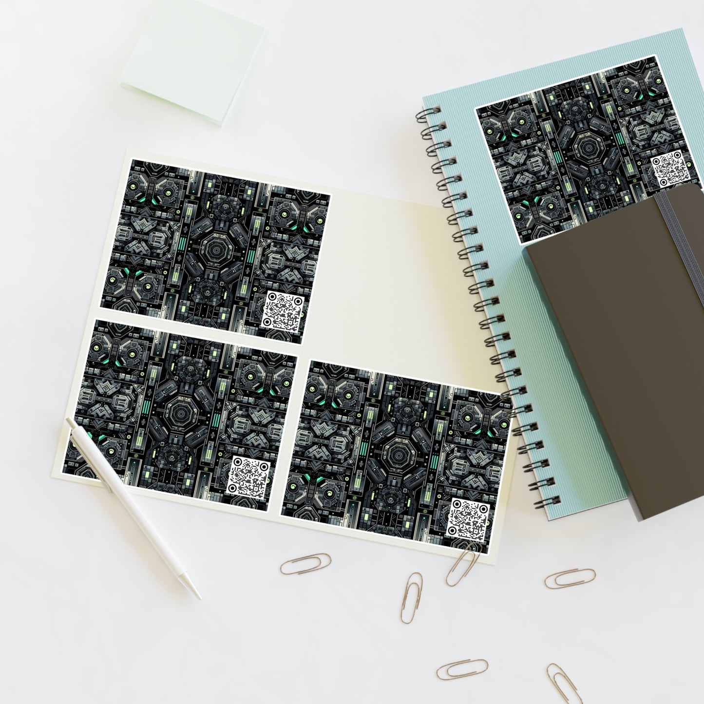 Tech Noir Tech-Forward Minimalism Sticker Sheets - 8404 Design-52