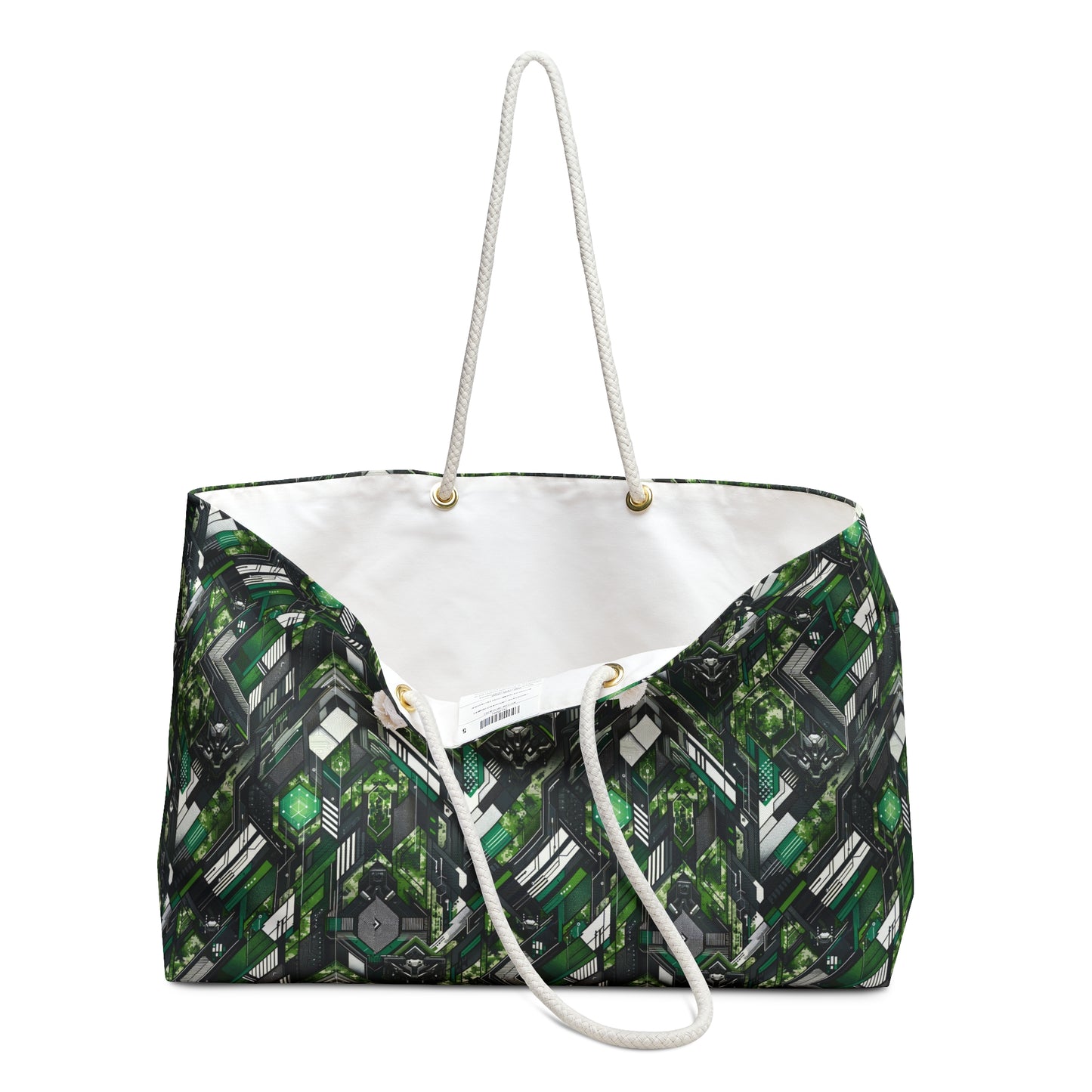 Tech Camo Fusion Tech-Forward Streetwear With a Futuristic Edge Weekender Bag - 8404 Design-58