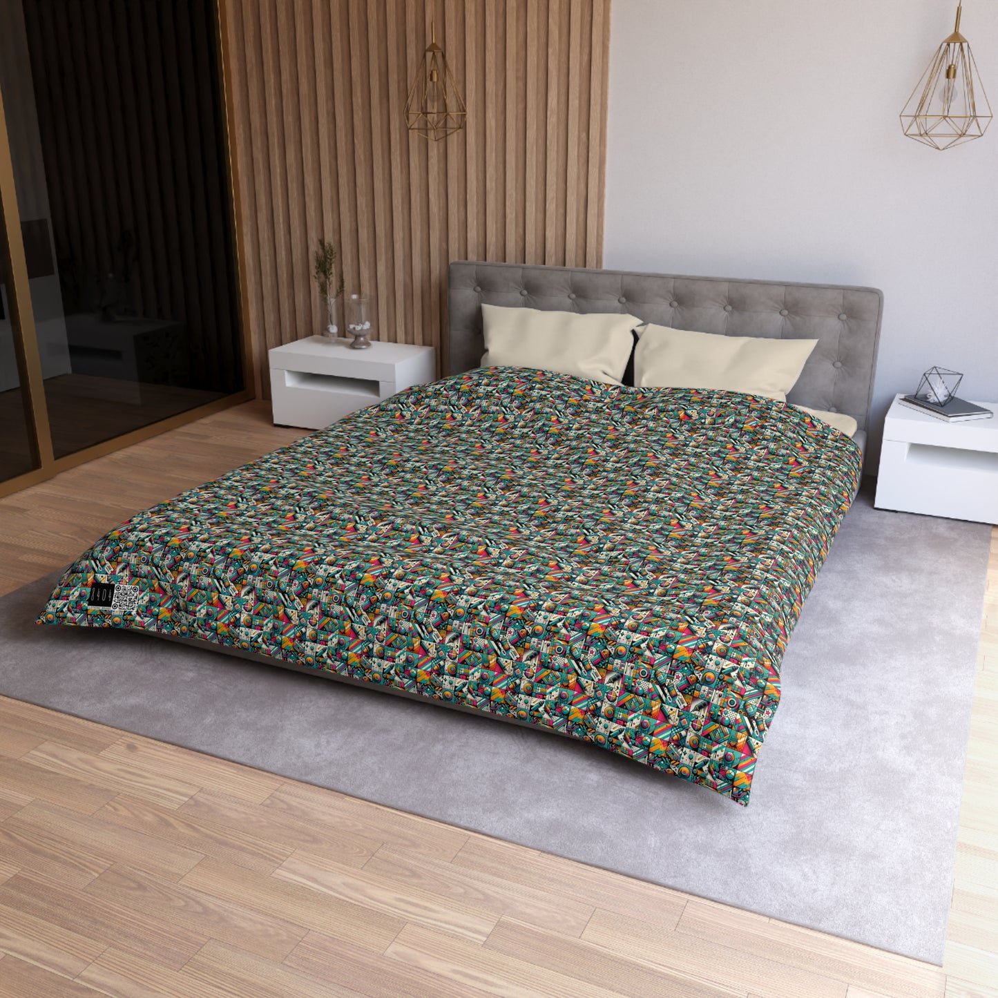 Graffiti Fusion Modern Street Art Fusion Microfiber Duvet Cover - 8404 Design-58
