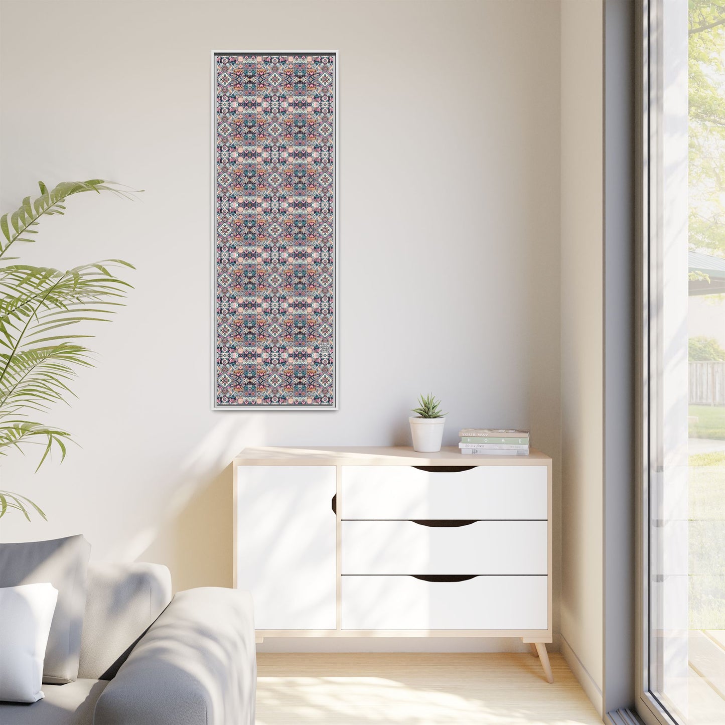 Matte Canvas, Framed (multi-Color) - 8404 Design-01