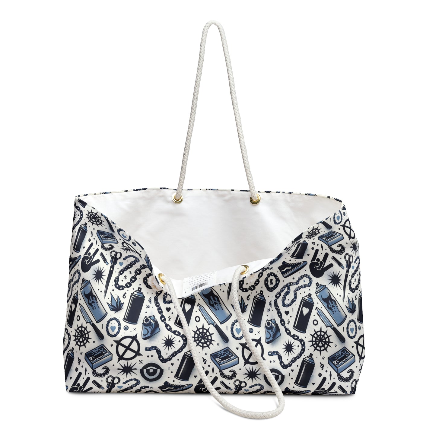 Cultural Rebellion Graphics Edgy and Rebellious With a Hint of Nostalgia Weekender Bag - 8404 Design-57