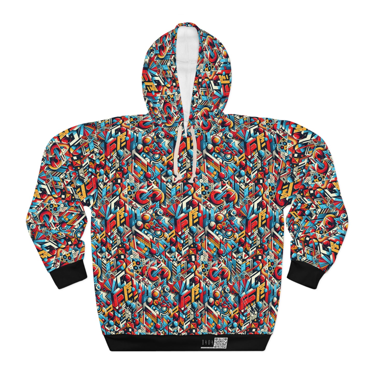 Neo-Traditional Street Art Modern Street Art Fusion Pullover Hoodie - 8404 Design-67
