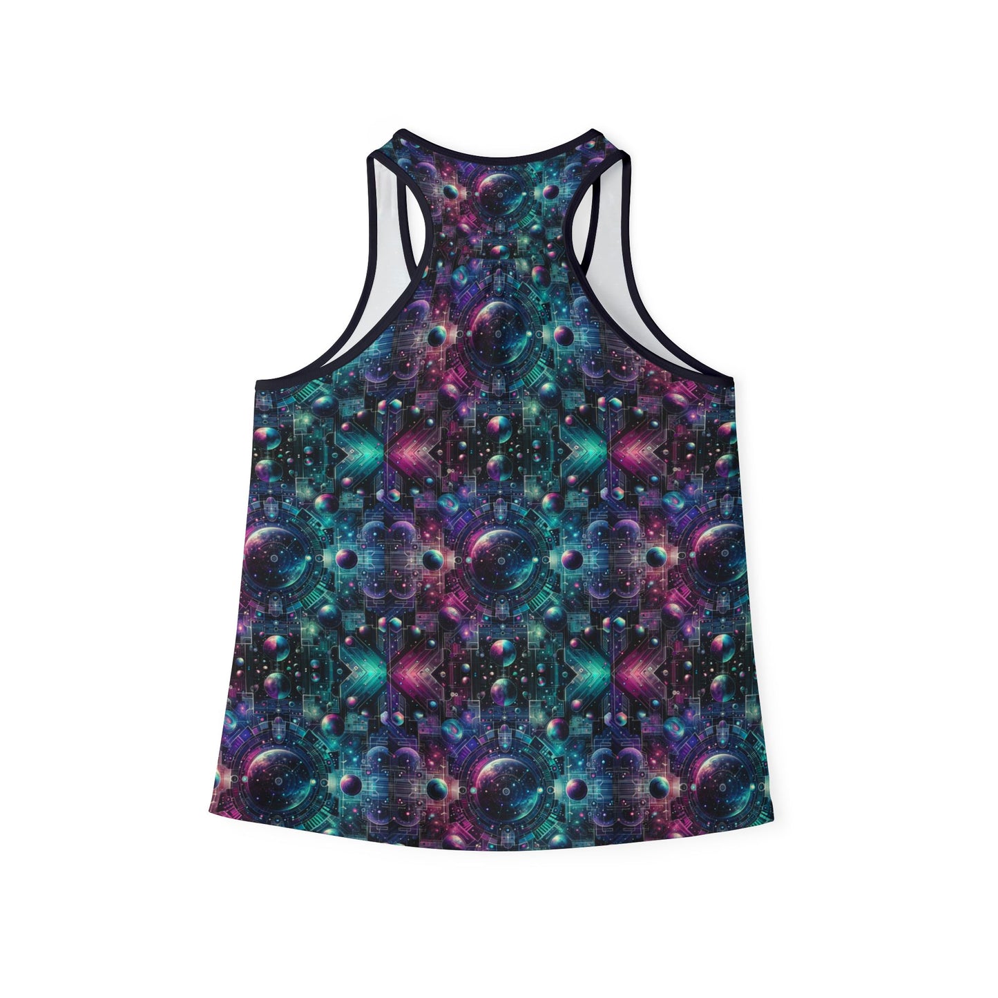 Galactic Hues Tech-Forward Cosmic Fusion Women's Tank Top - 8404 Design-59