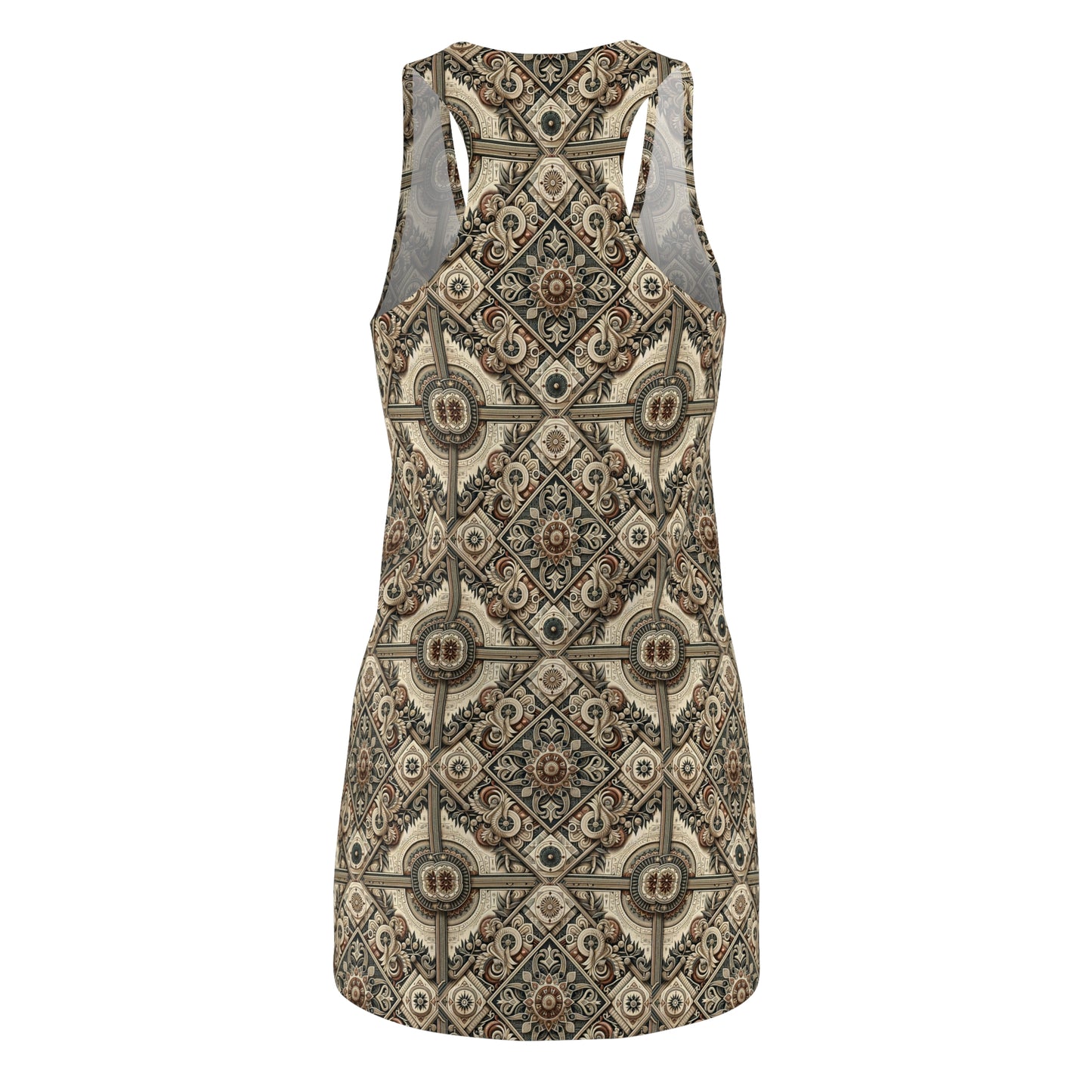 Graphic Workwear Capsule Artisanal Workwear Fusion Women's Cut & Sew Racerback Dress - 8404 Design-61