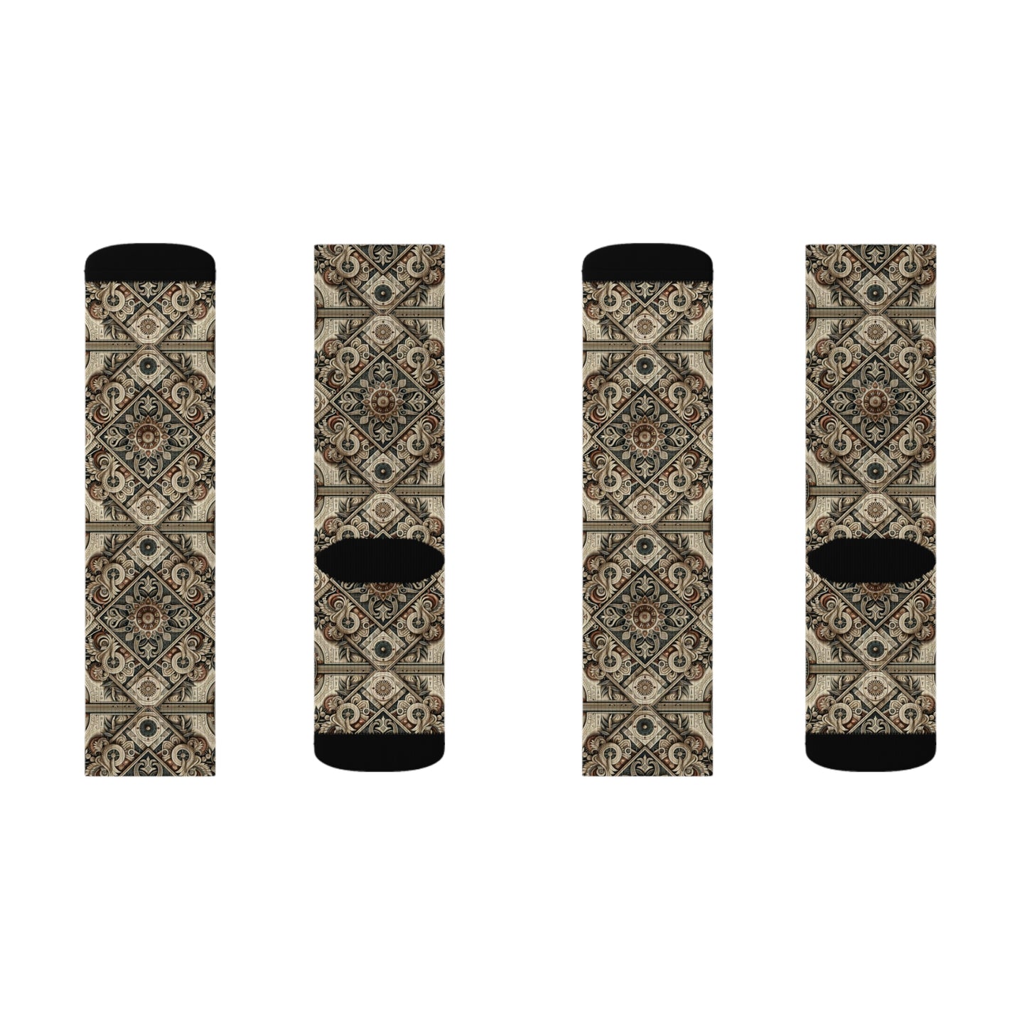 Graphic Workwear Capsule Artisanal Workwear Fusion Sublimation Socks - 8404 Design-61