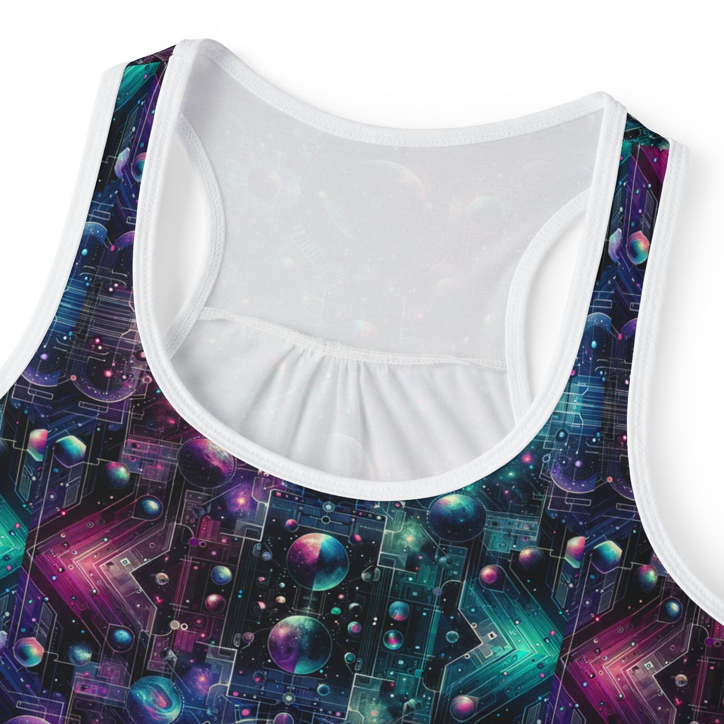Galactic Hues Tech-Forward Cosmic Fusion Women's Tank Top - 8404 Design-59