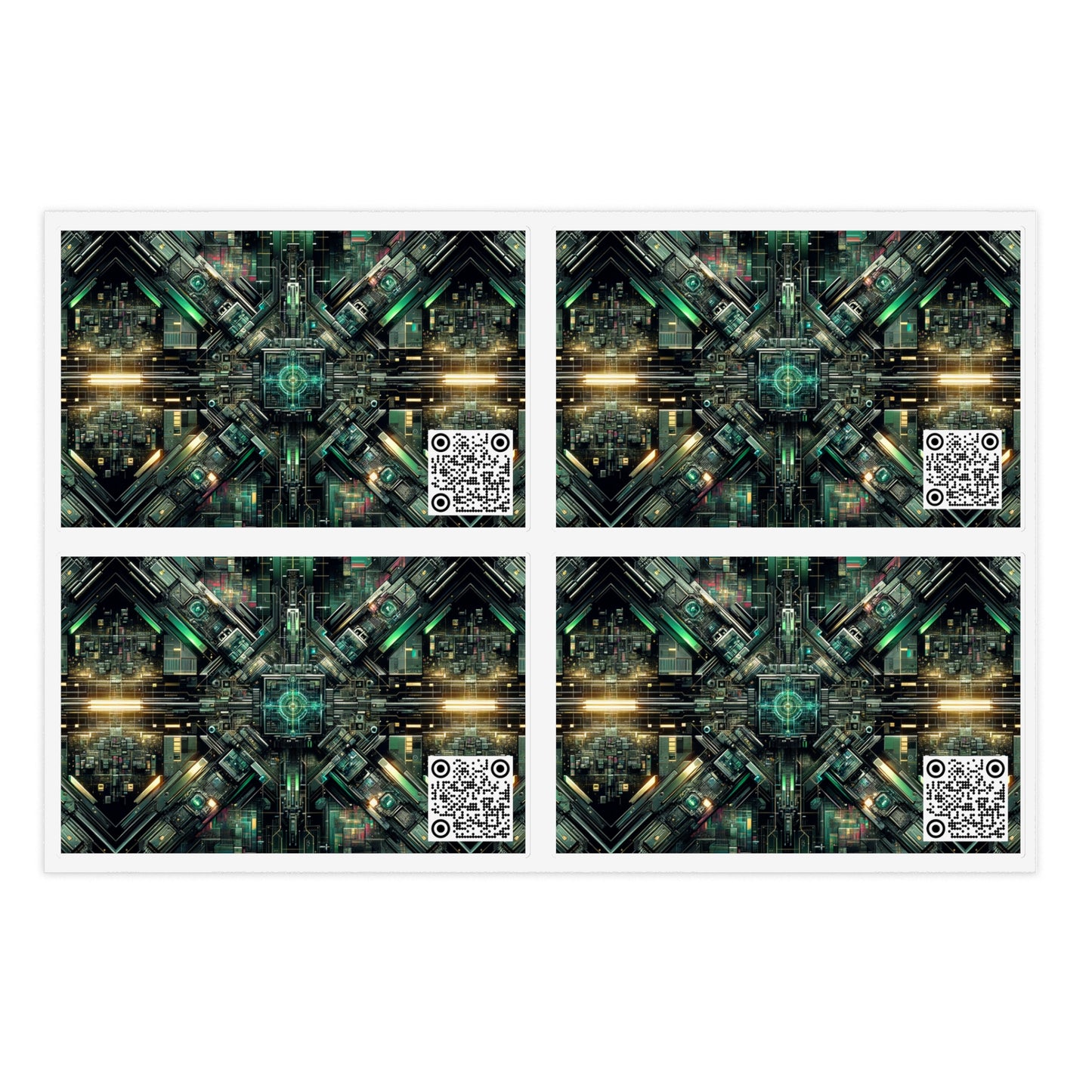 Tech Noir Graphics Tech-Inspired Streetwear Sticker Sheets - 8404 Design-56