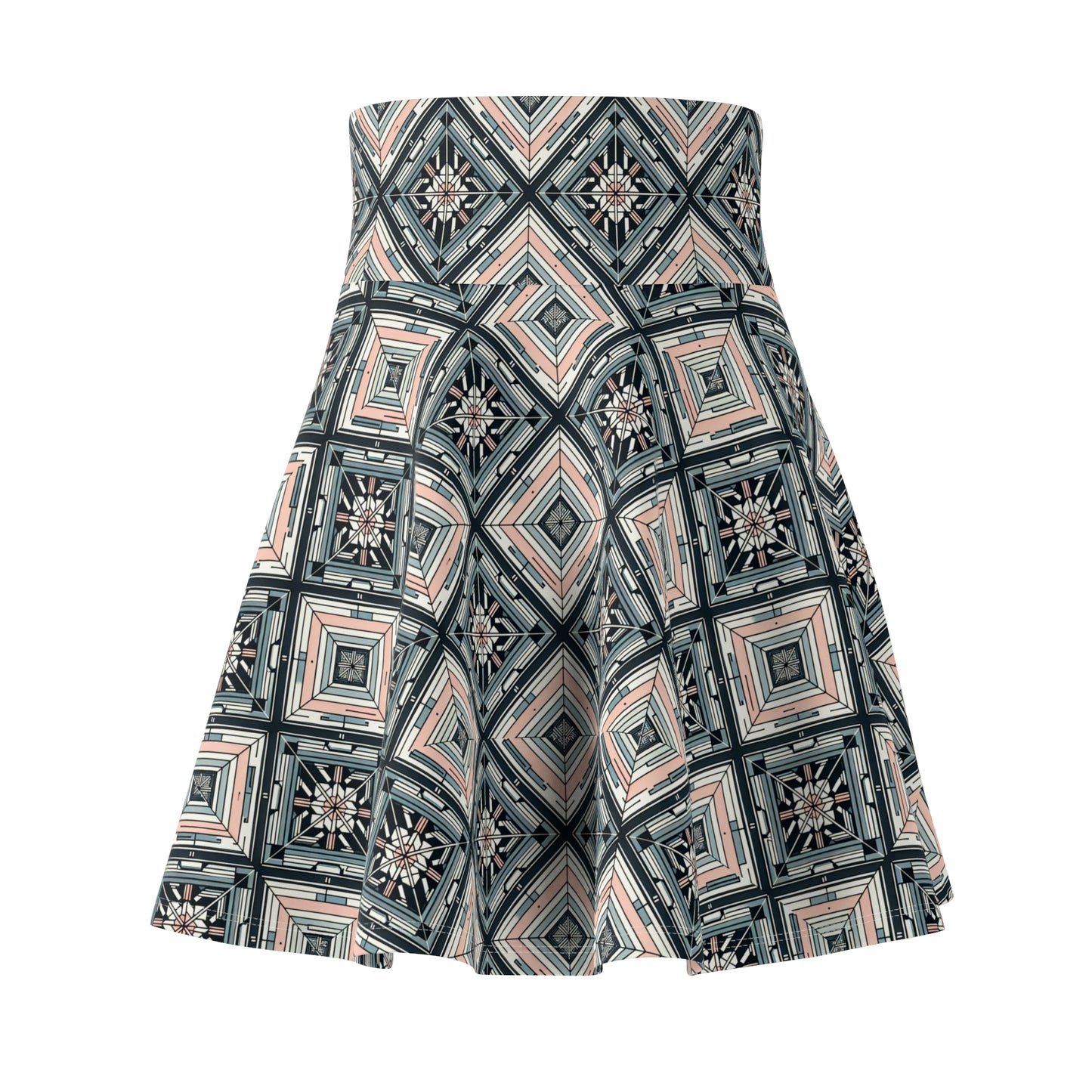 Tech Minimalism Minimalist Tech Women's Skater Skirt - 8404 Design-60