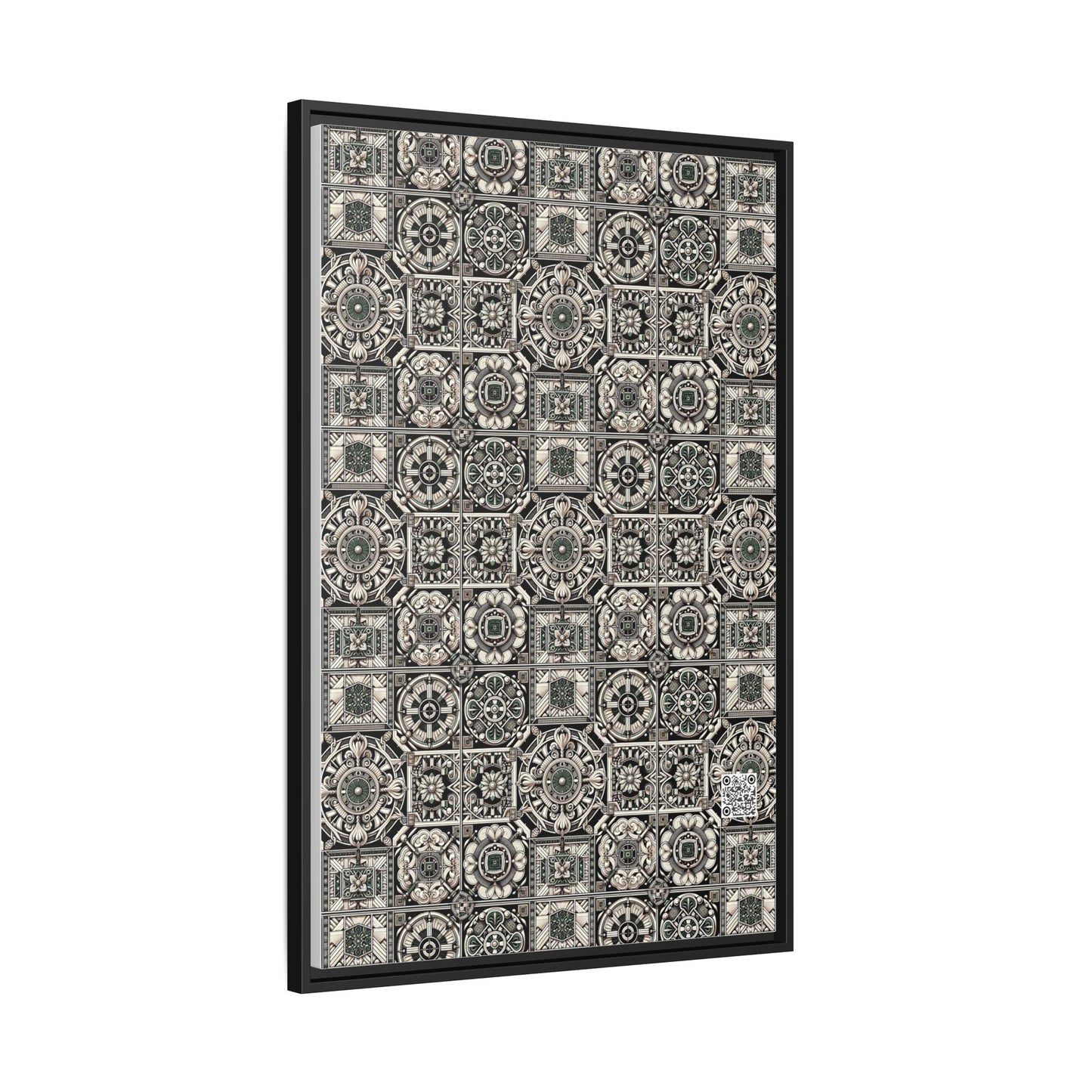Cyber Garden Party Tech Garden Extravaganza Matte Canvas, Framed (multi-Color) - 8404 Design-45 A