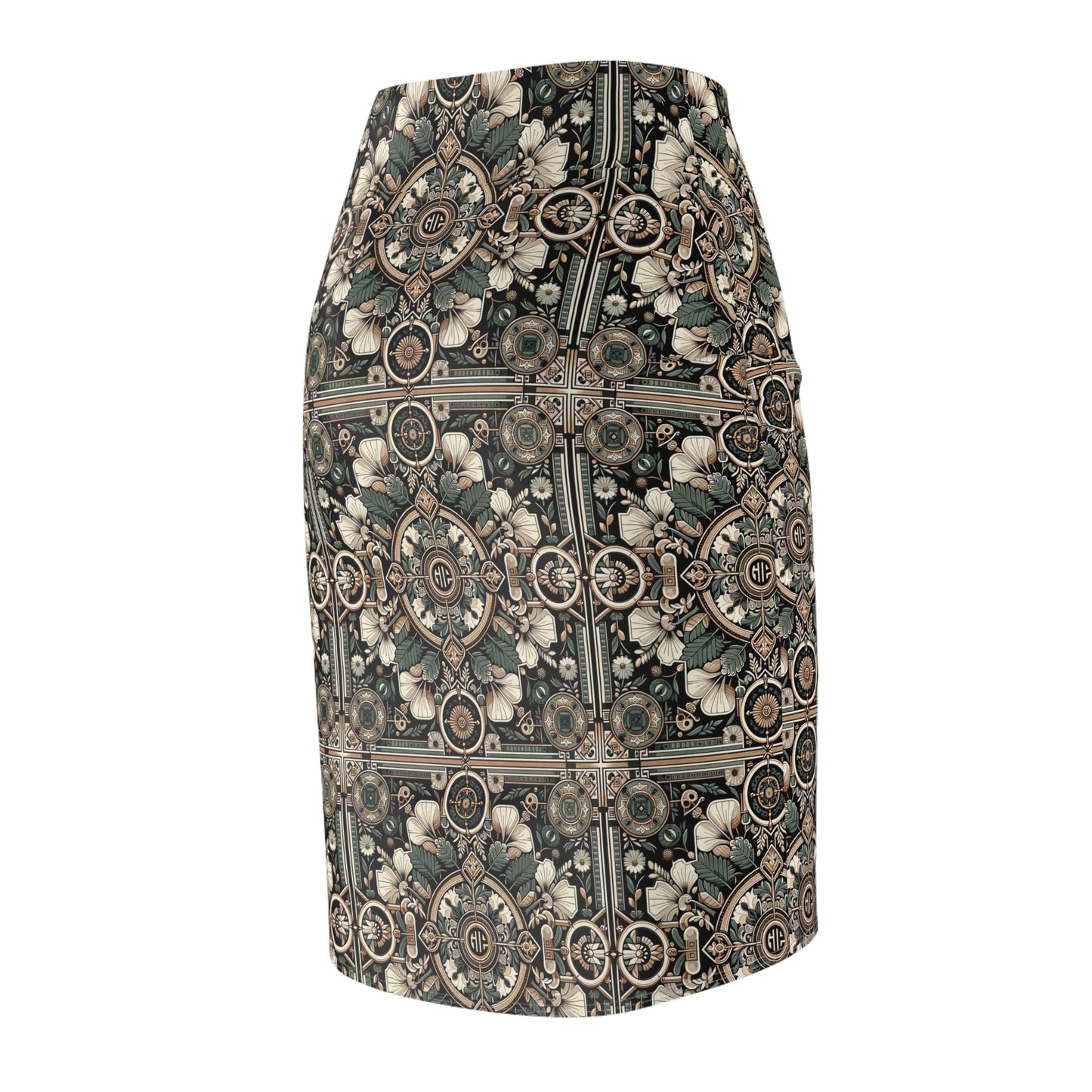 Cyber Garden Party Tech Garden Extravaganza Women's Pencil Skirt - 8404 Design-66